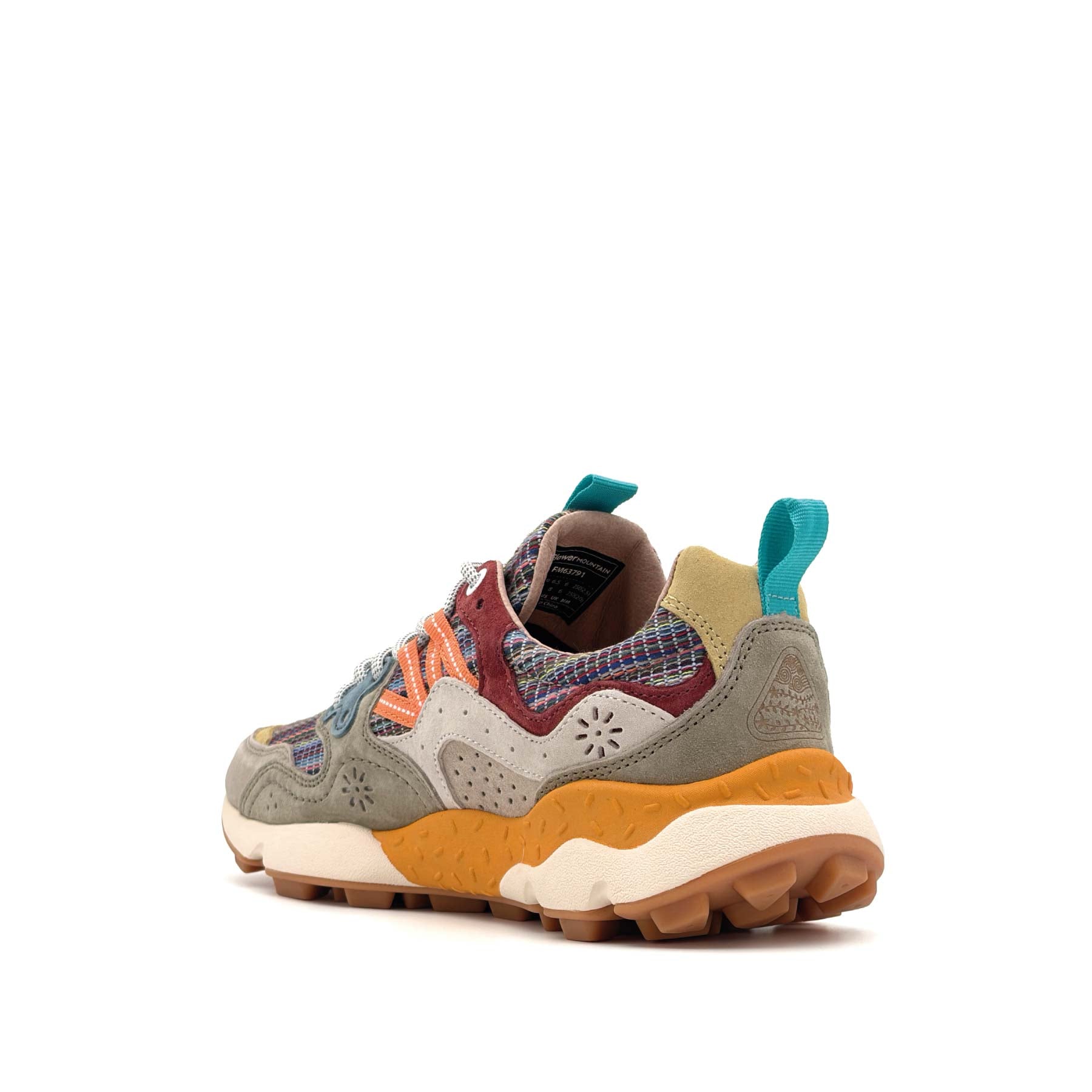 Yamano 3 Uni Suede Cotton Striped Grey Military Rust