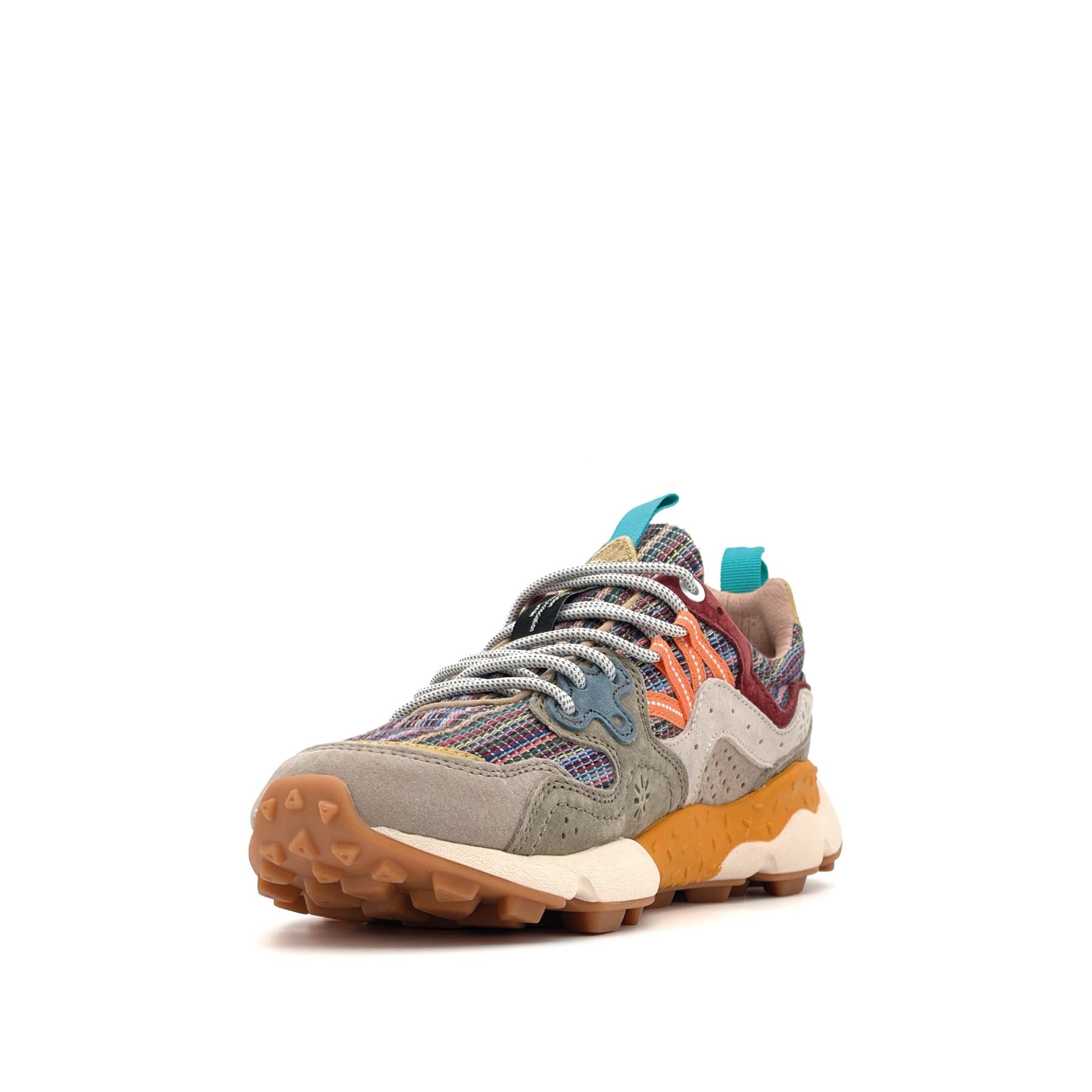 Yamano 3 Uni Suede Cotton Striped Grey Military Rust