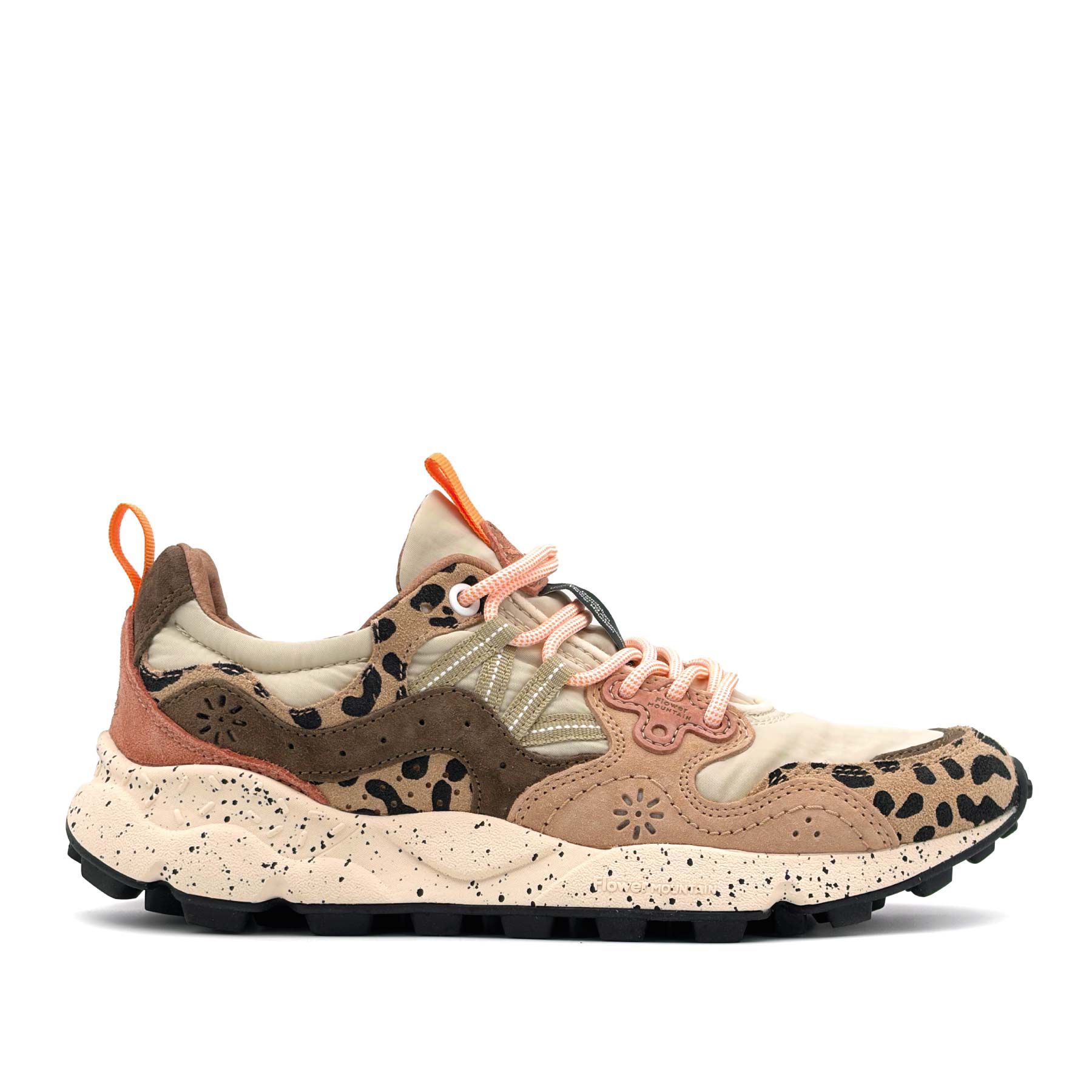 Yamano 3 Uni Suede Print Nylon Beige Milk Light Brown