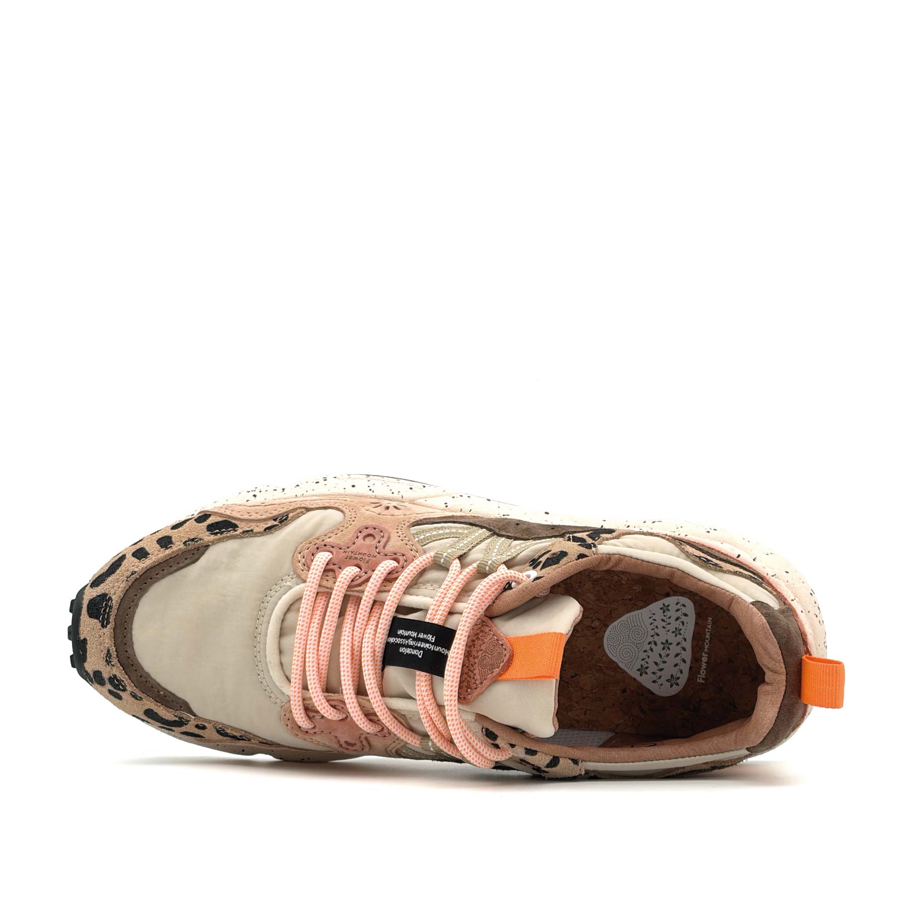 Yamano 3 Uni Suede Print Nylon Beige Milk Light Brown
