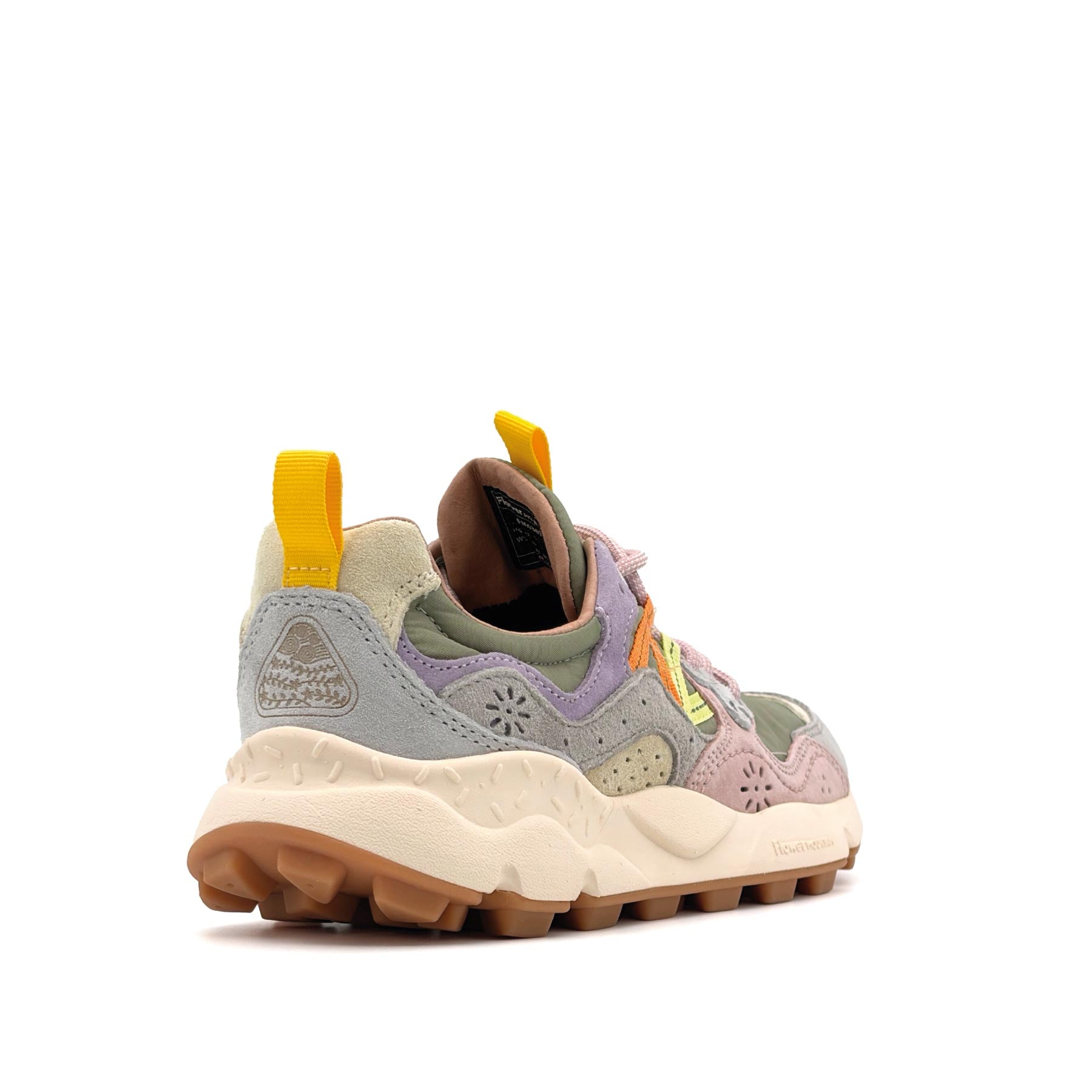 Yamano 3 Woman Suede Nylon Light Grey Militare Cipria