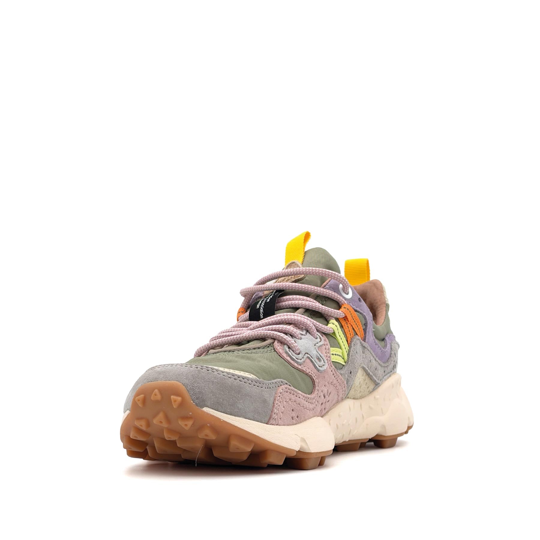 Yamano 3 Woman Suede Nylon Light Grey Militare Cipria