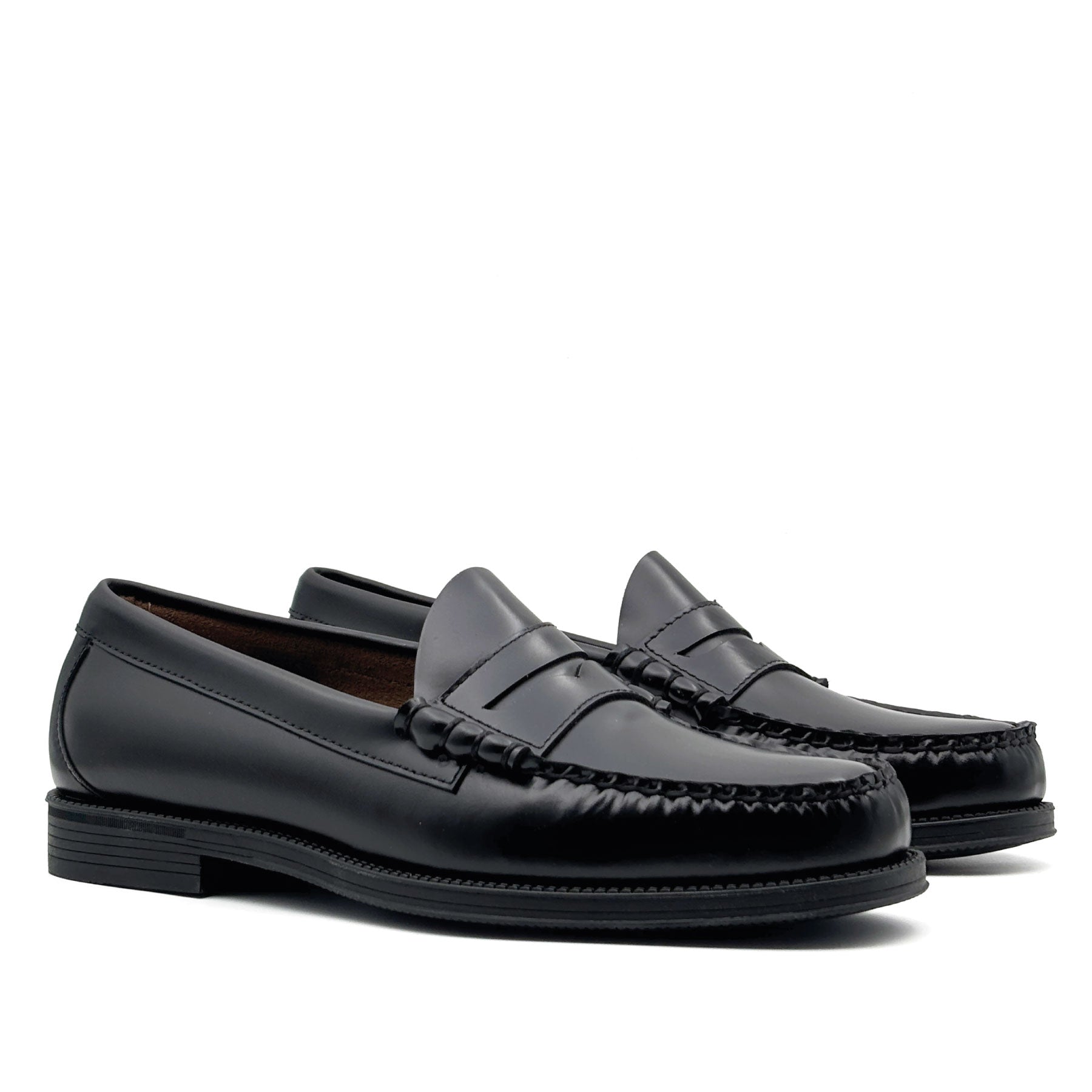 GH Bass Weejun Heritage Larson Moc Penny Loafers Black - SKOBAREN