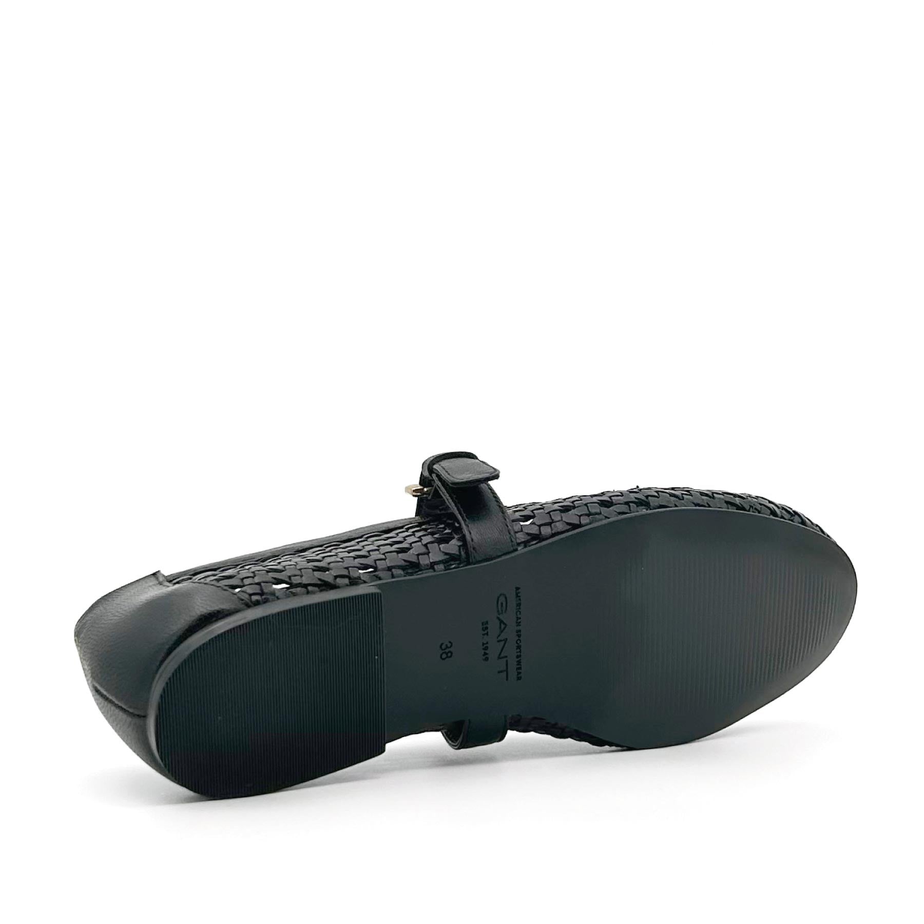 Chadii Ballerina Black Goat Leather