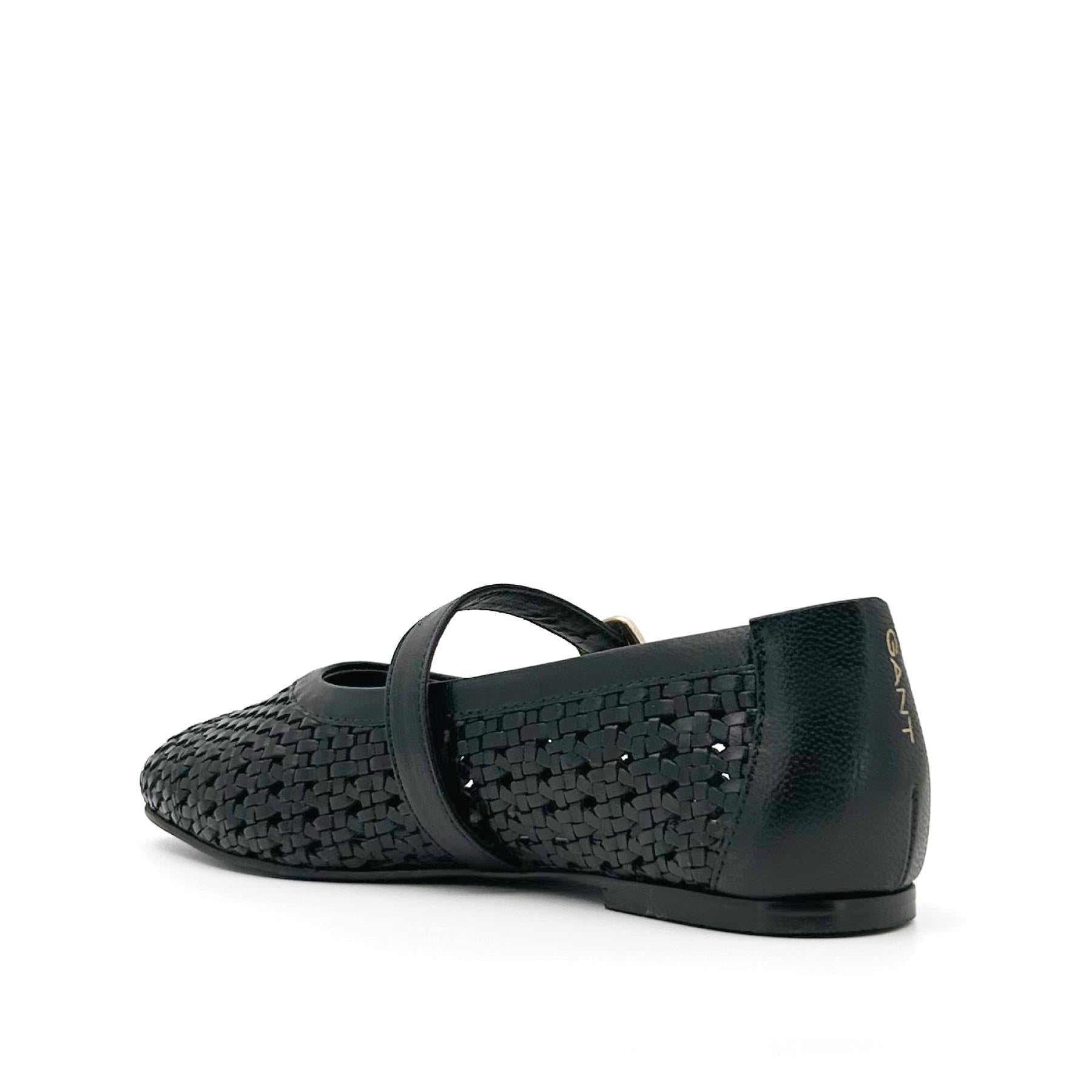 Chadii Ballerina Black Goat Leather