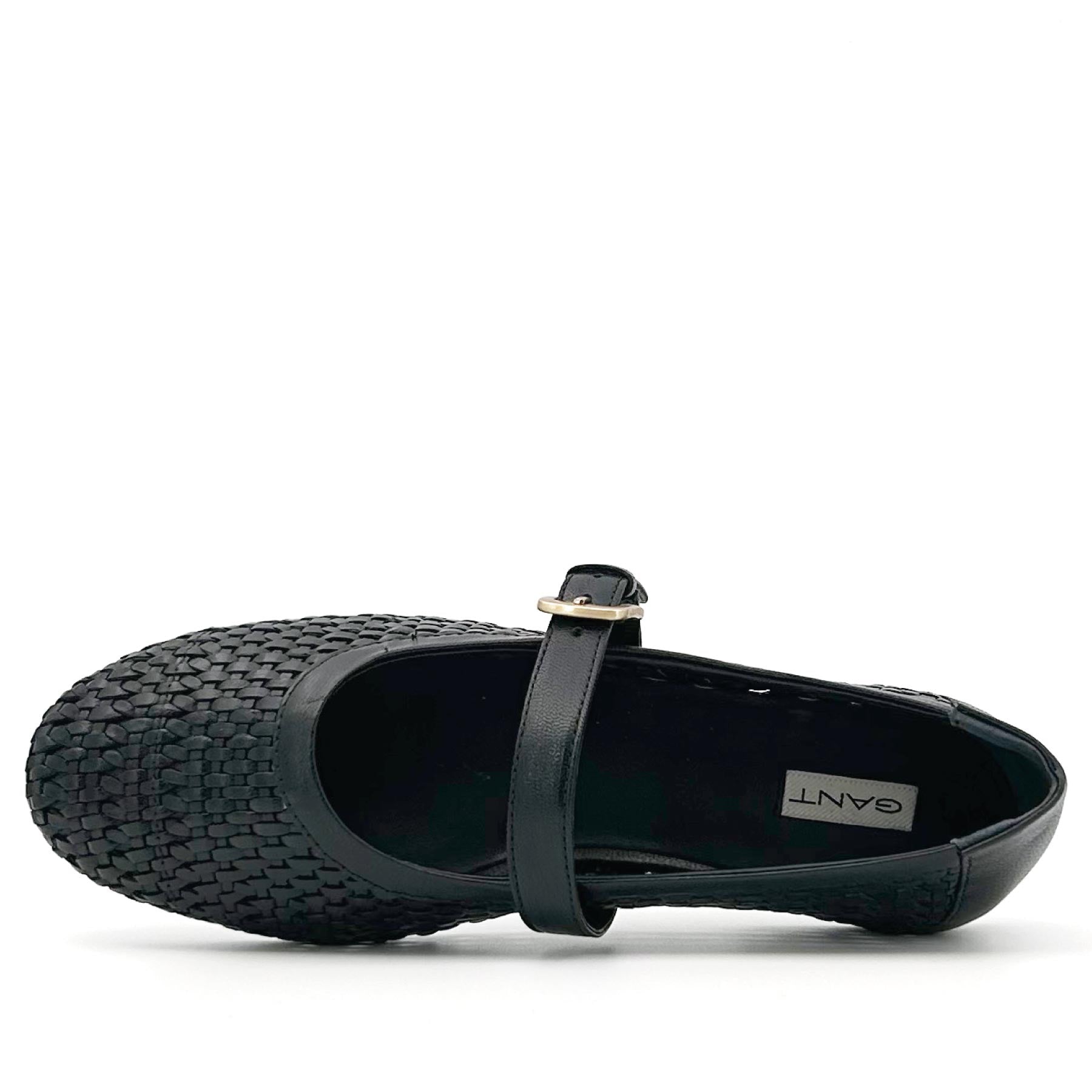 Chadii Ballerina Black Goat Leather