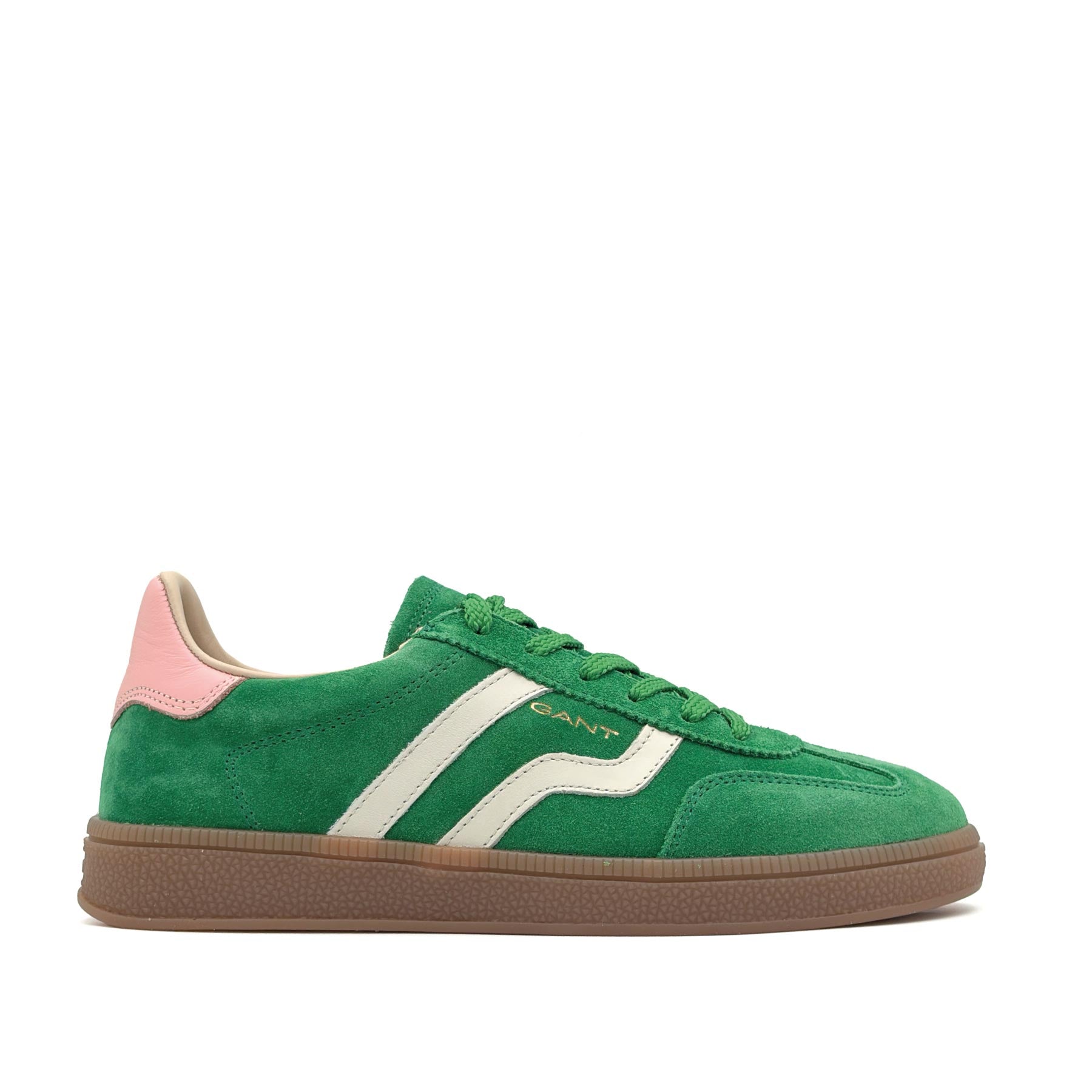 Cuzima Sneaker Suede Green Peach Pink