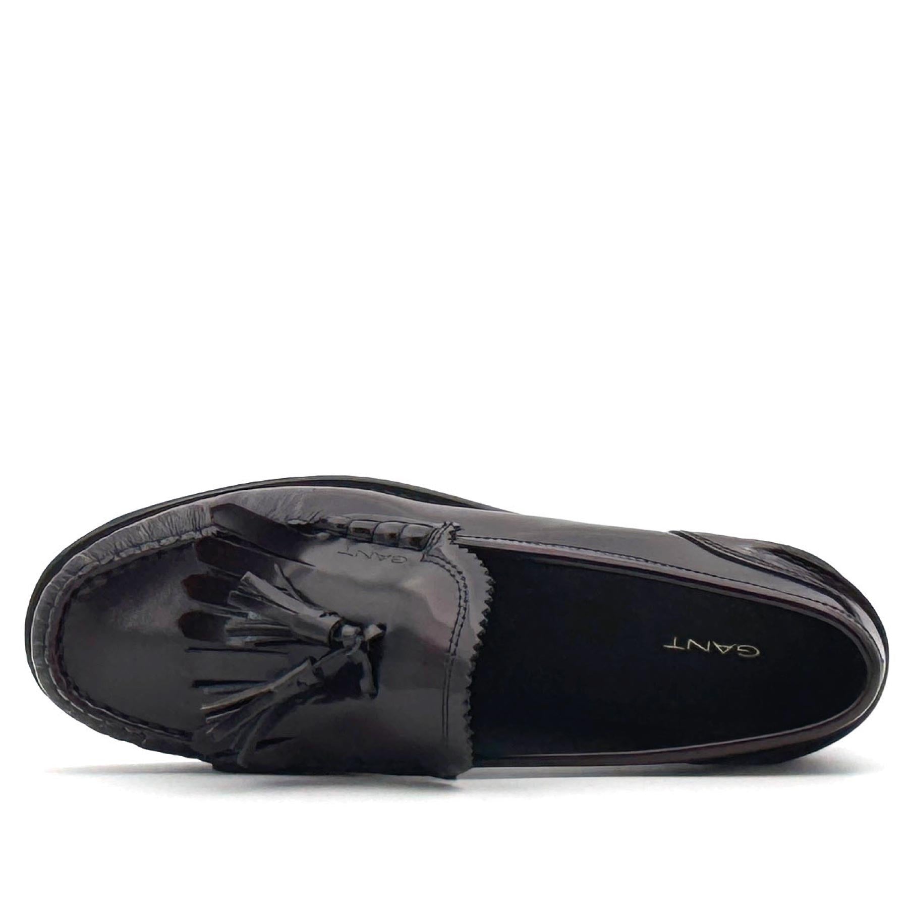 Gracelyn Loafer Dark Bordeaux Leather Tassle