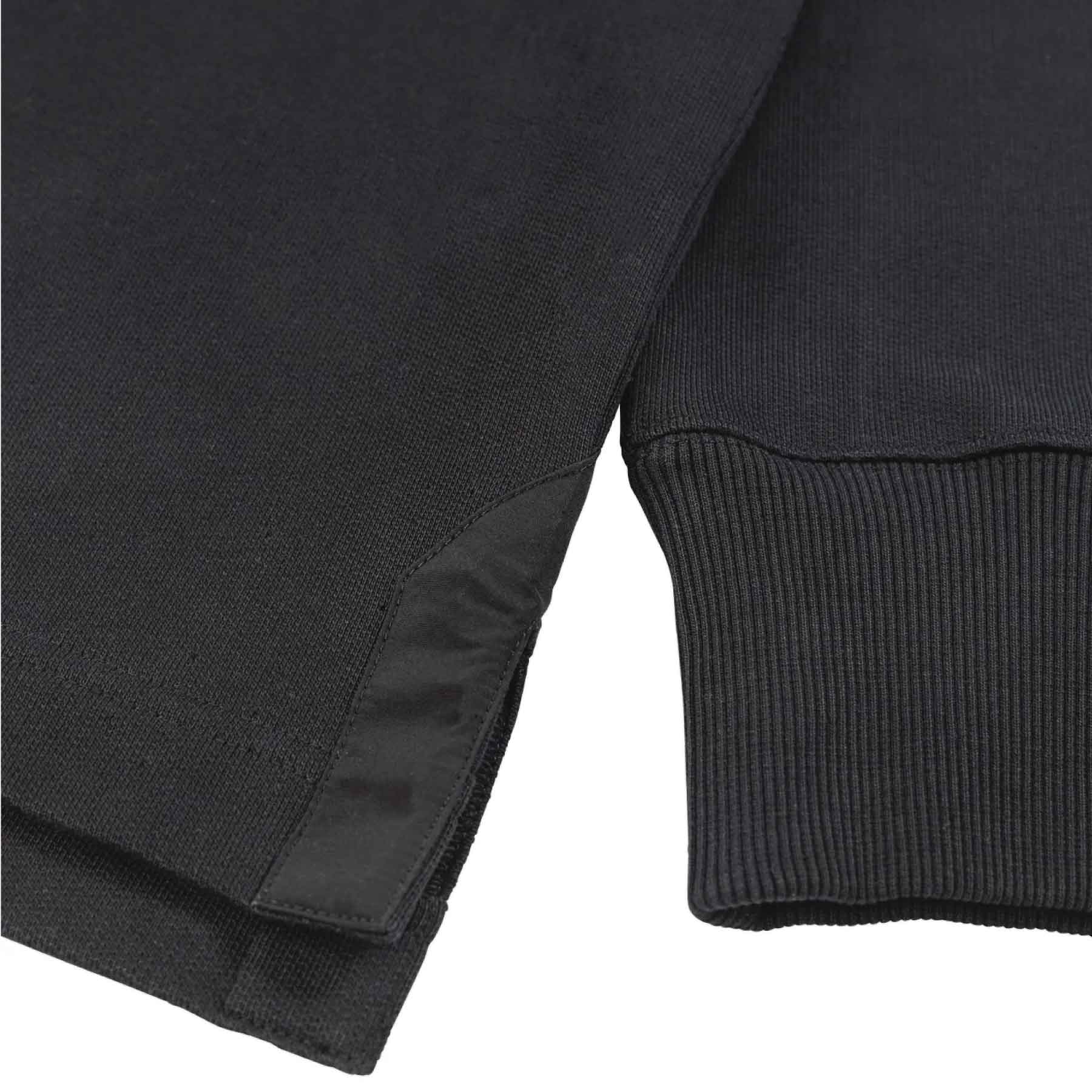 Half Zip Hoodie Black