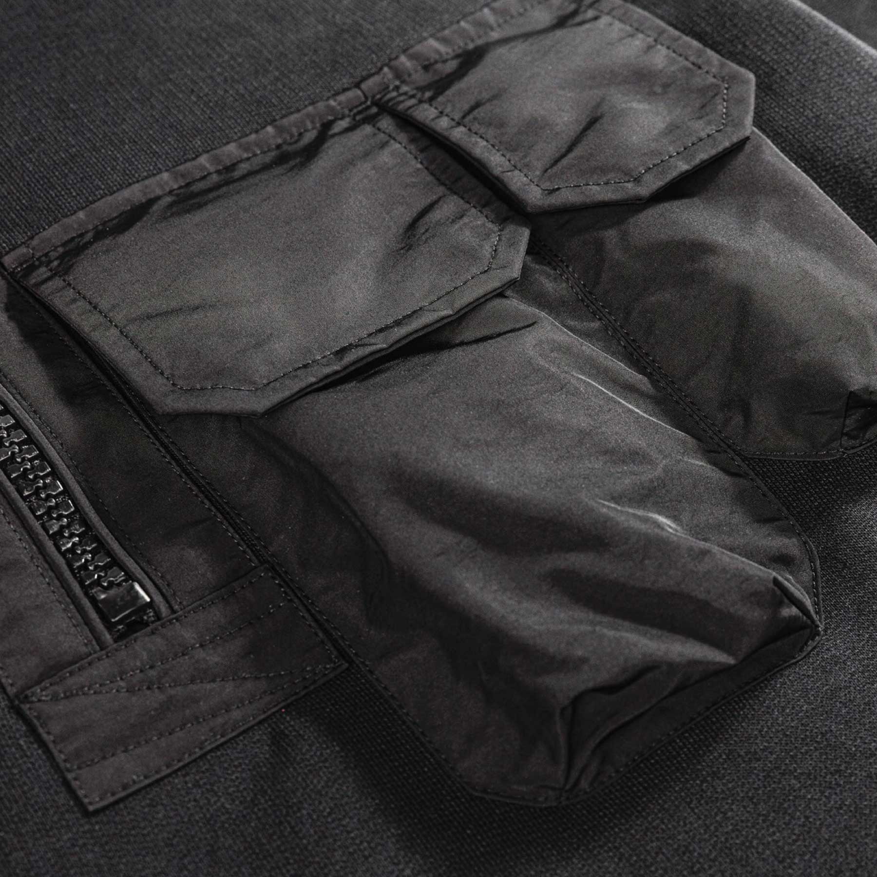 Half Zip Hoodie Black