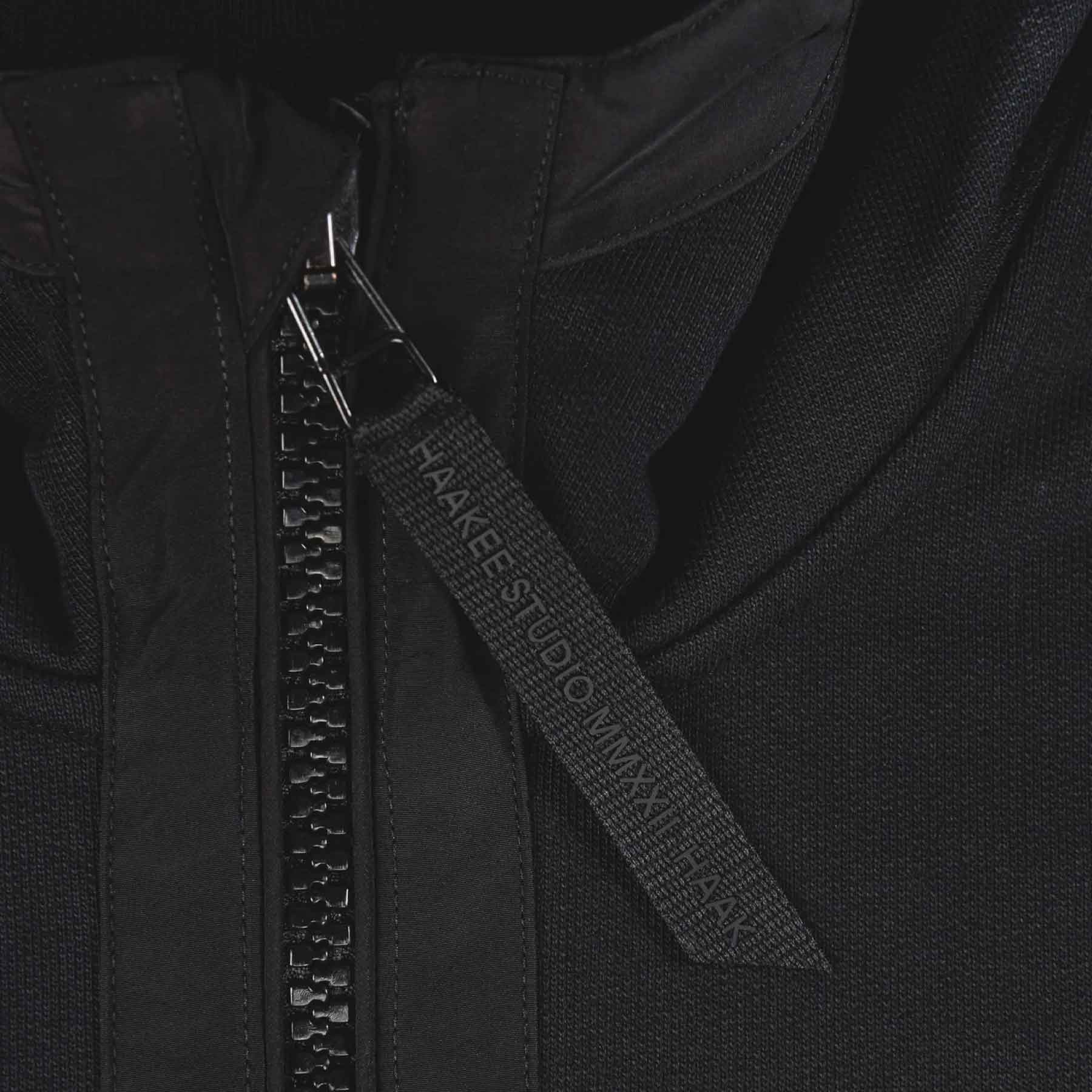 Half Zip Hoodie Black