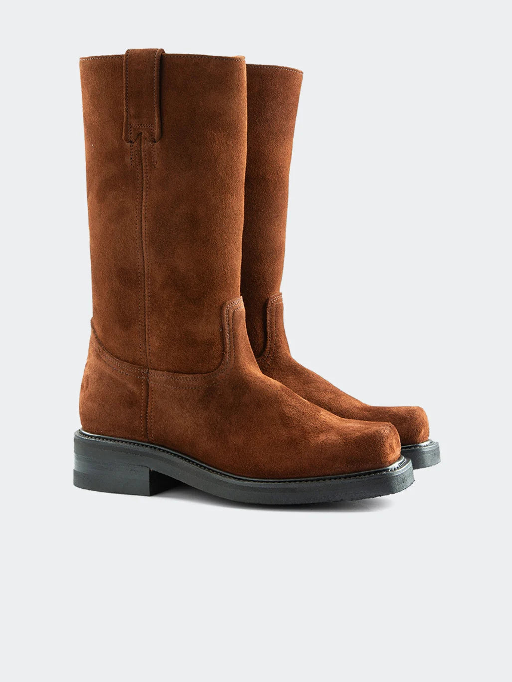 Biker Suede Dark Brown