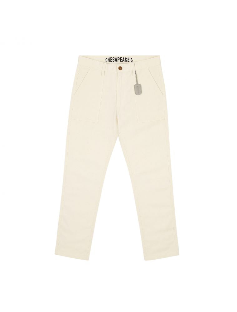Fatique Pant Canvas Degrasse Cream