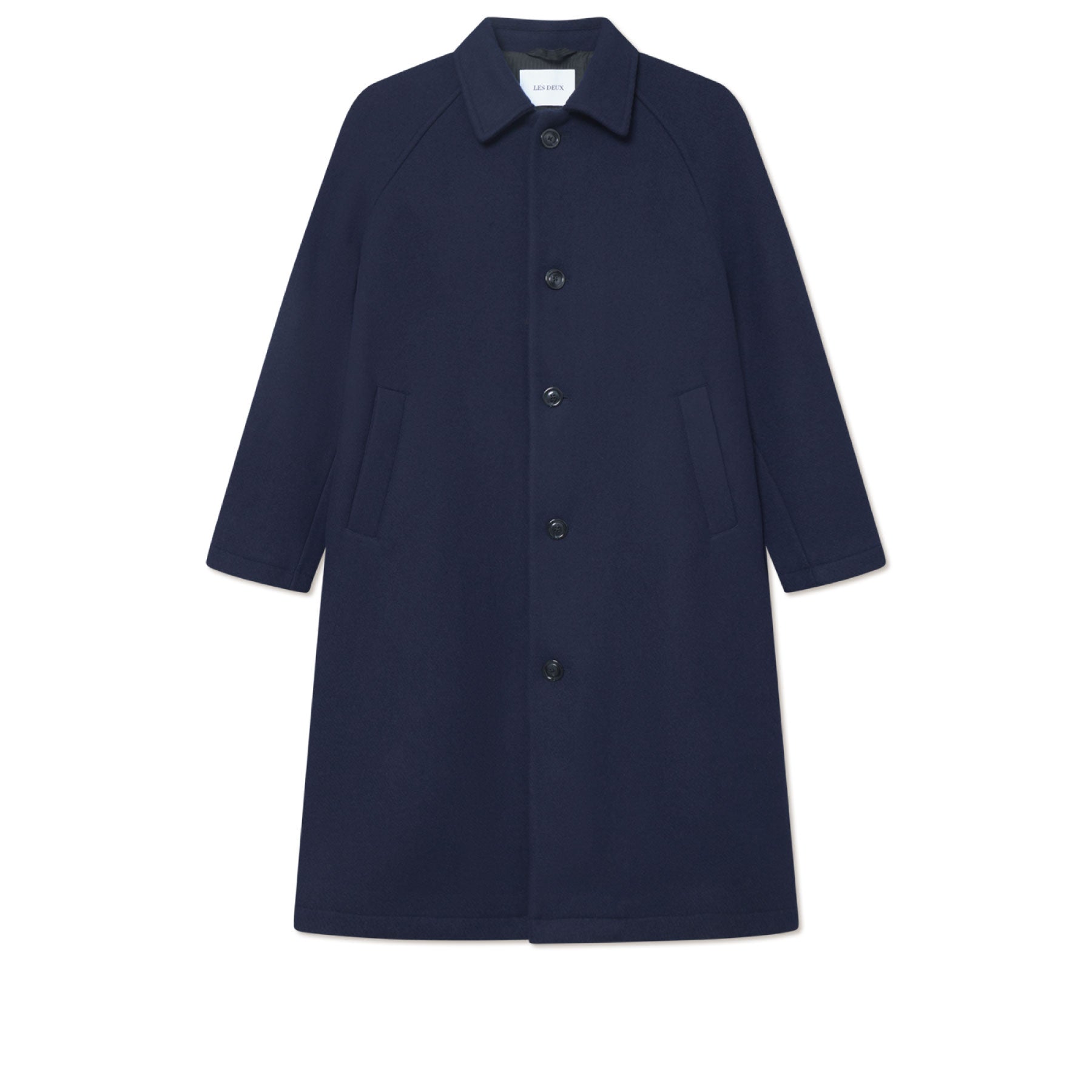 Michael Solid Wool Coat Dark Navy
