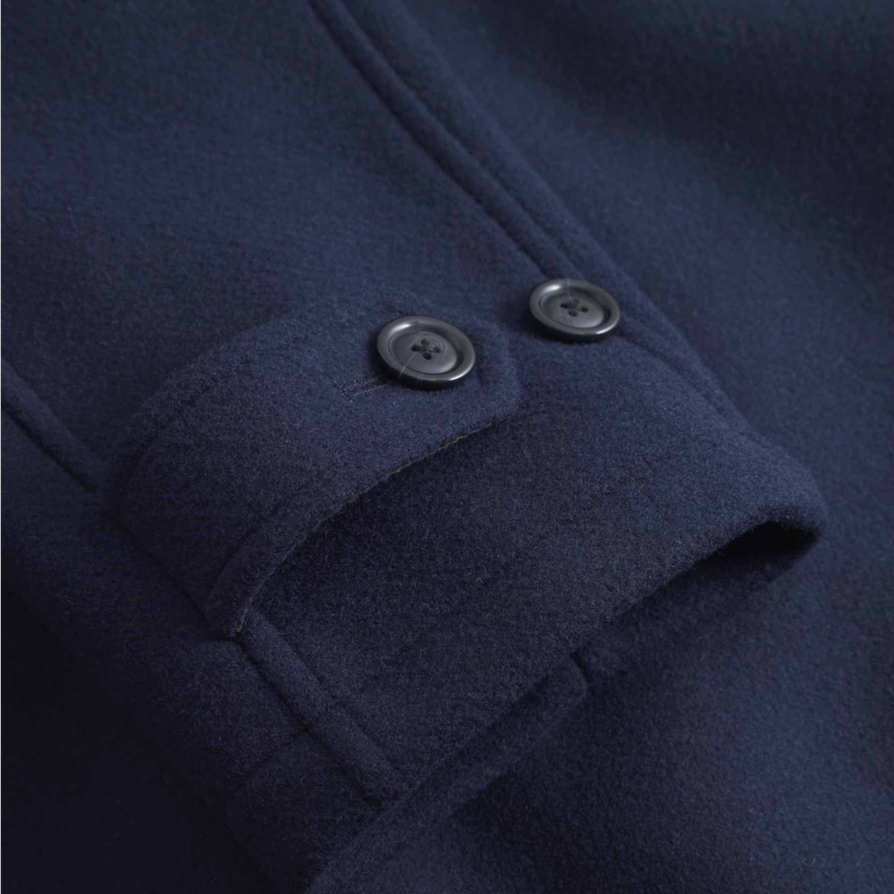 Michael Solid Wool Coat Dark Navy