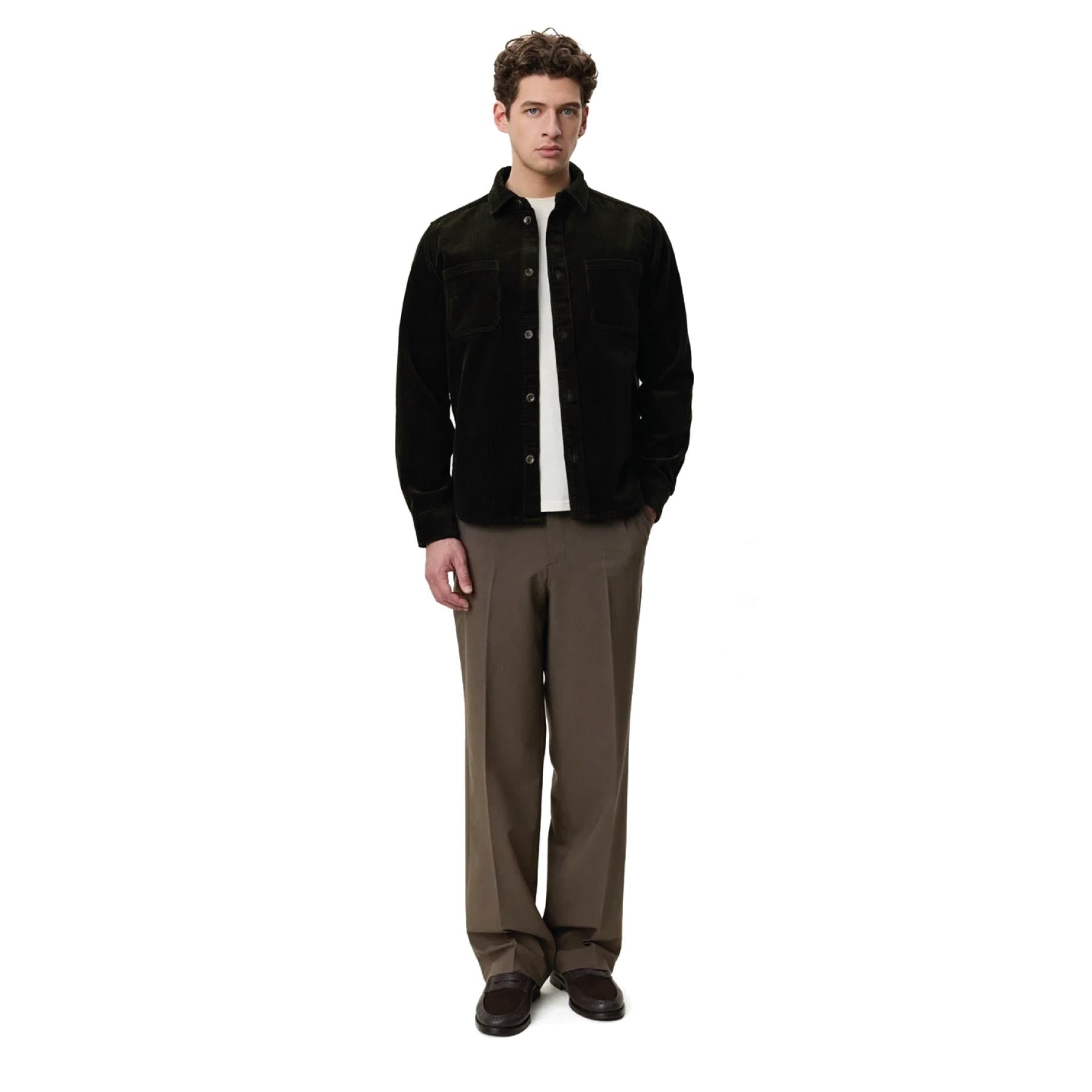 Corduroy Overshirt Rosin Green