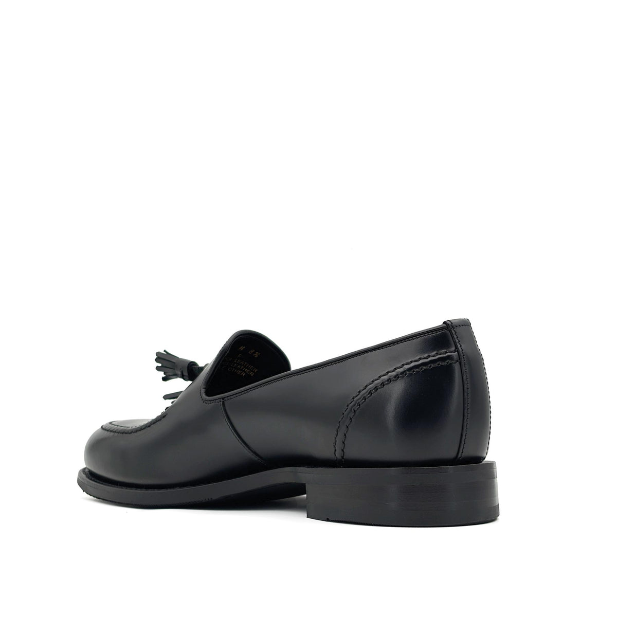 Brunel Black Polished Tassel Loafer