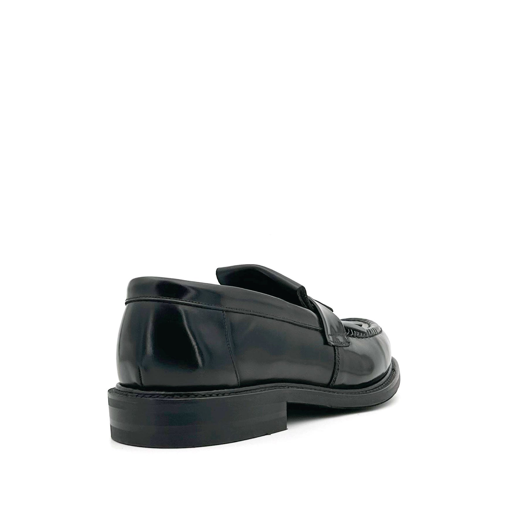 Brighton Black Polished Tassel Loafer