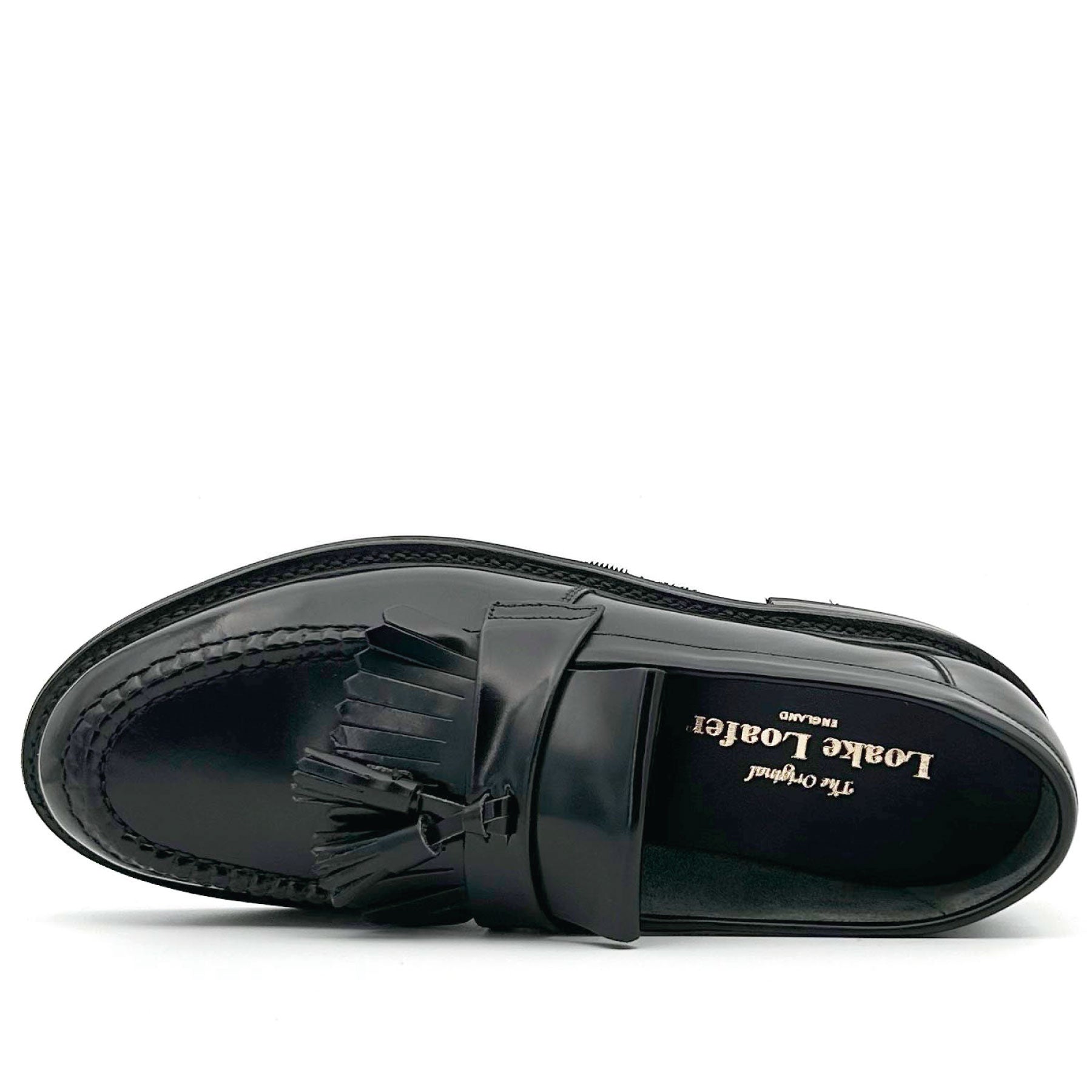 Brighton Black Polished Tassel Loafer