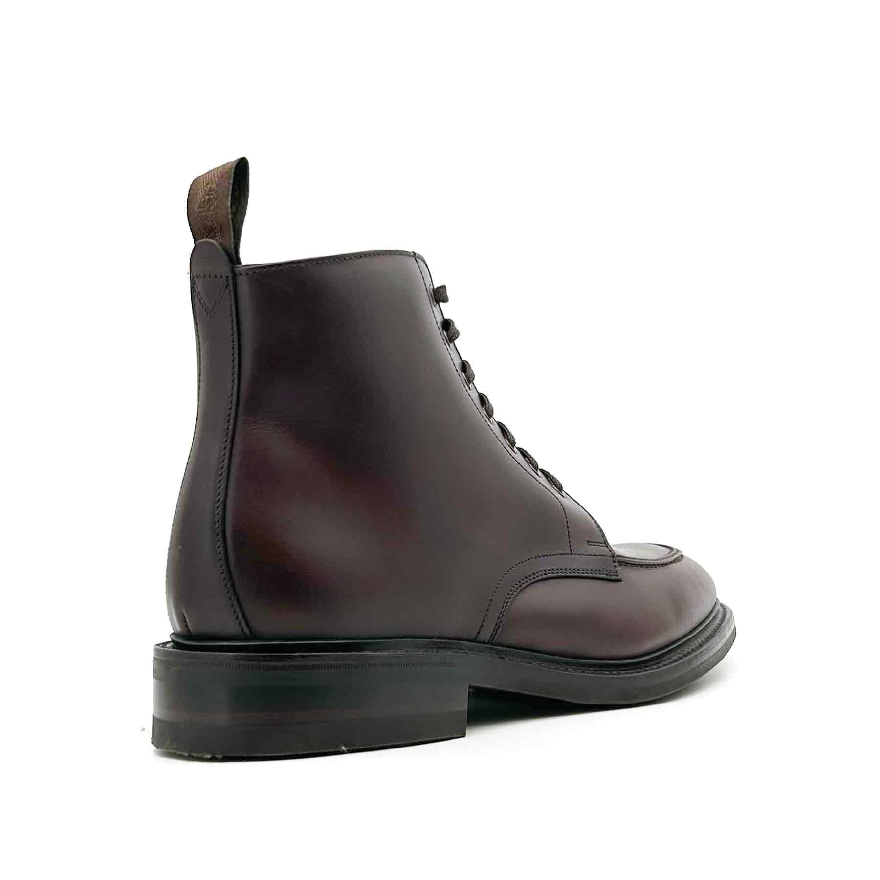 Gisbourne Dark Brown Waxy Leather Apron Boot
