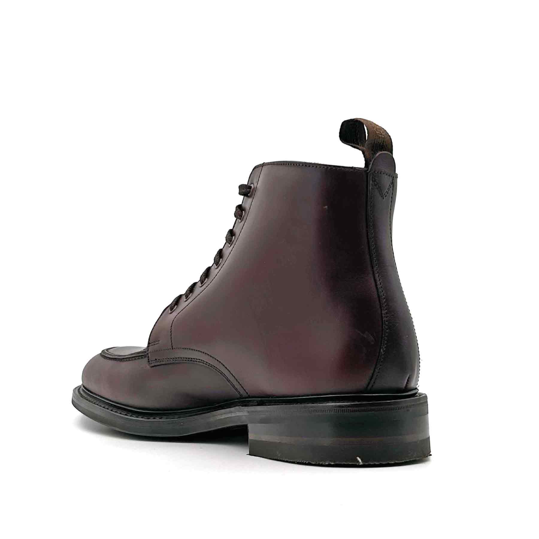 Gisbourne Dark Brown Waxy Leather Apron Boot