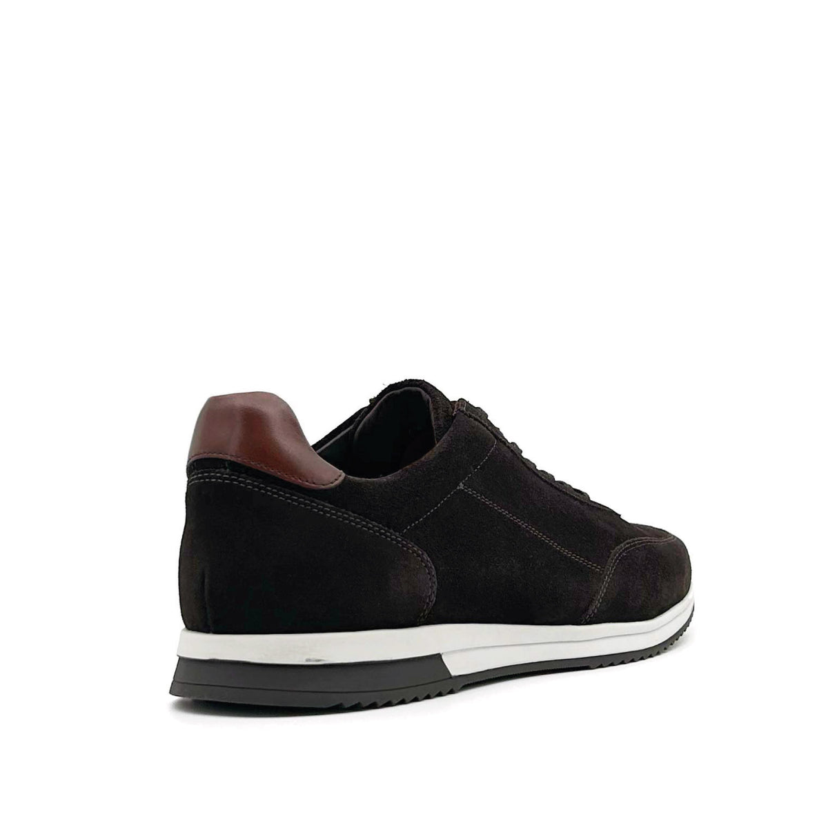Bannister Dark Brown Suede