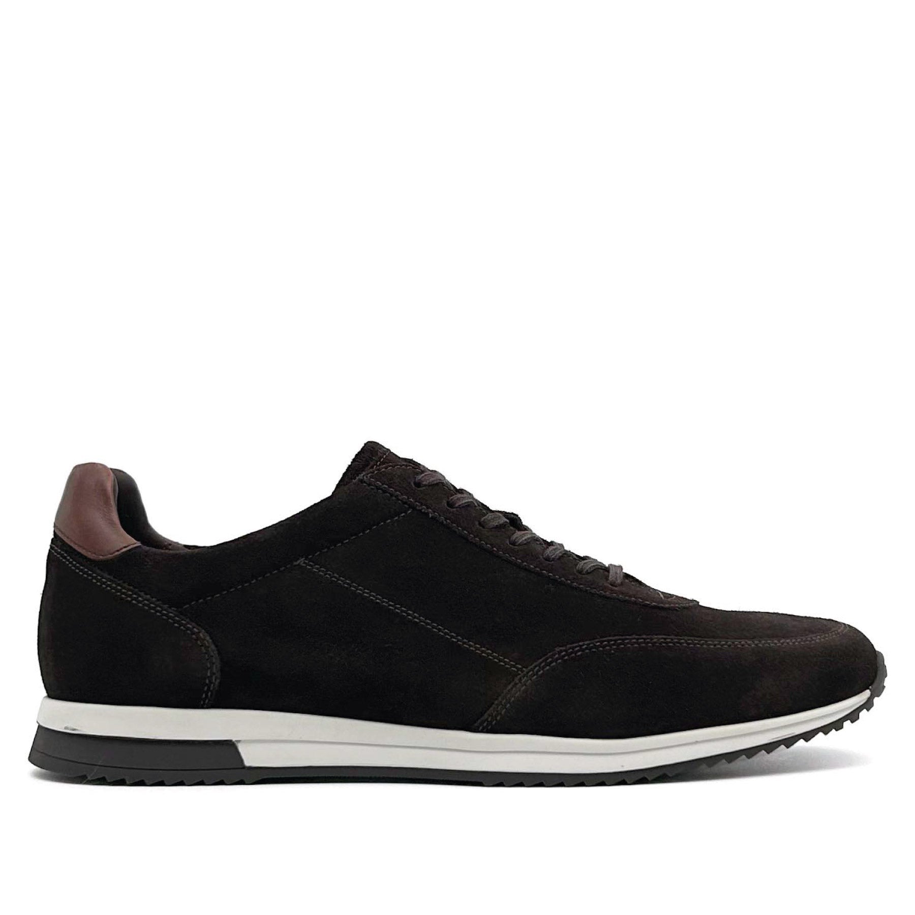 Bannister Dark Brown Suede