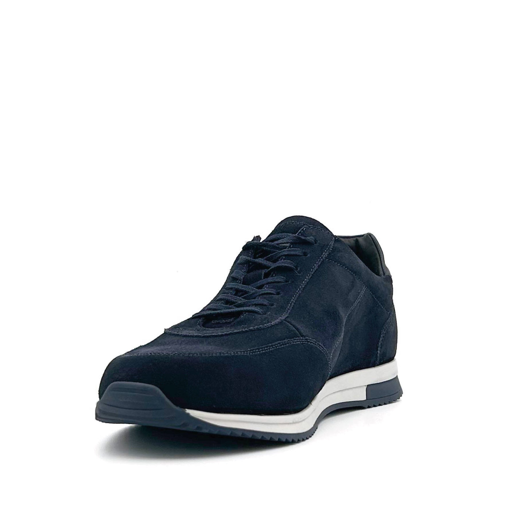 Bannister Navy Suede