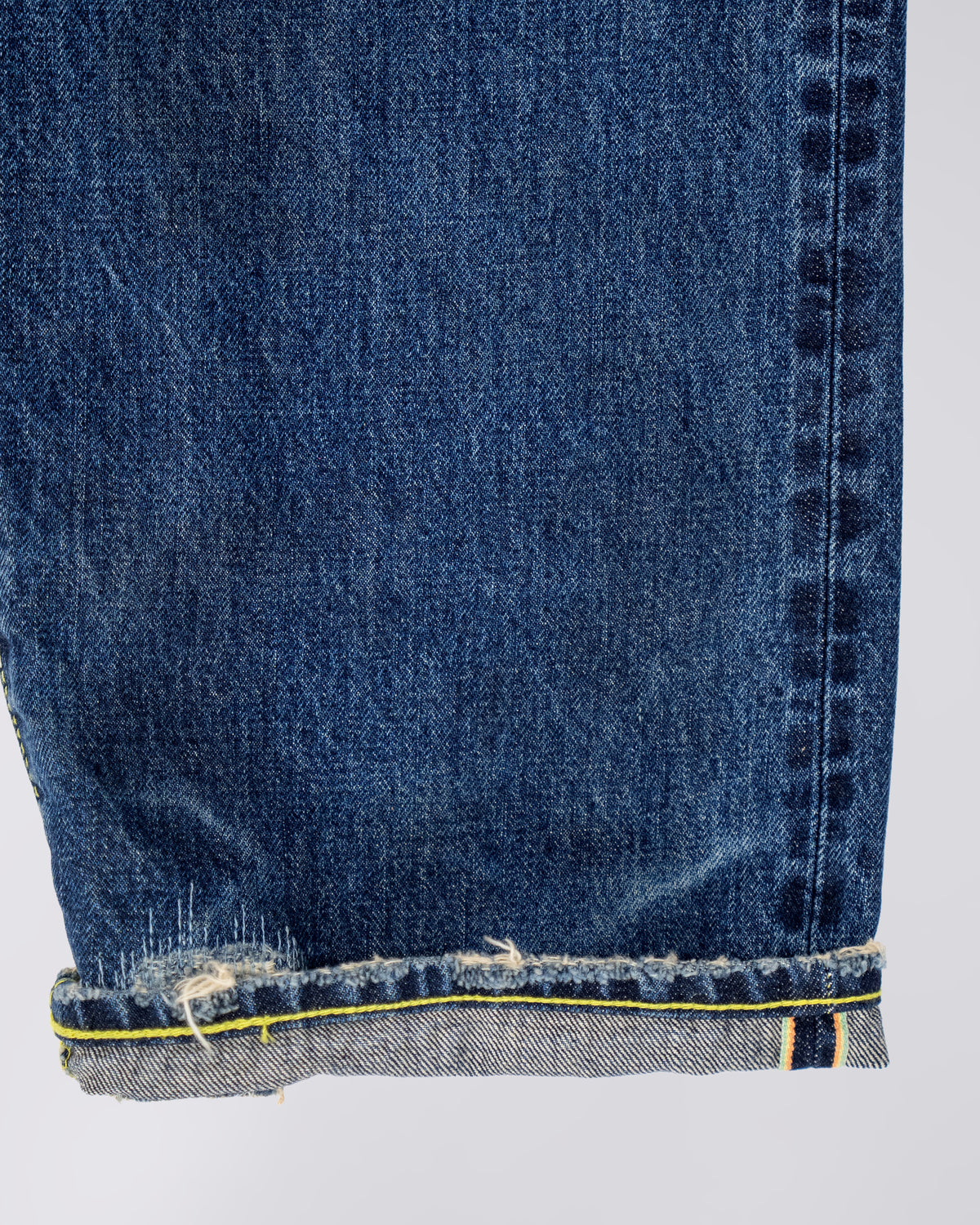 Loose Jeans Blue Dark Used Repair