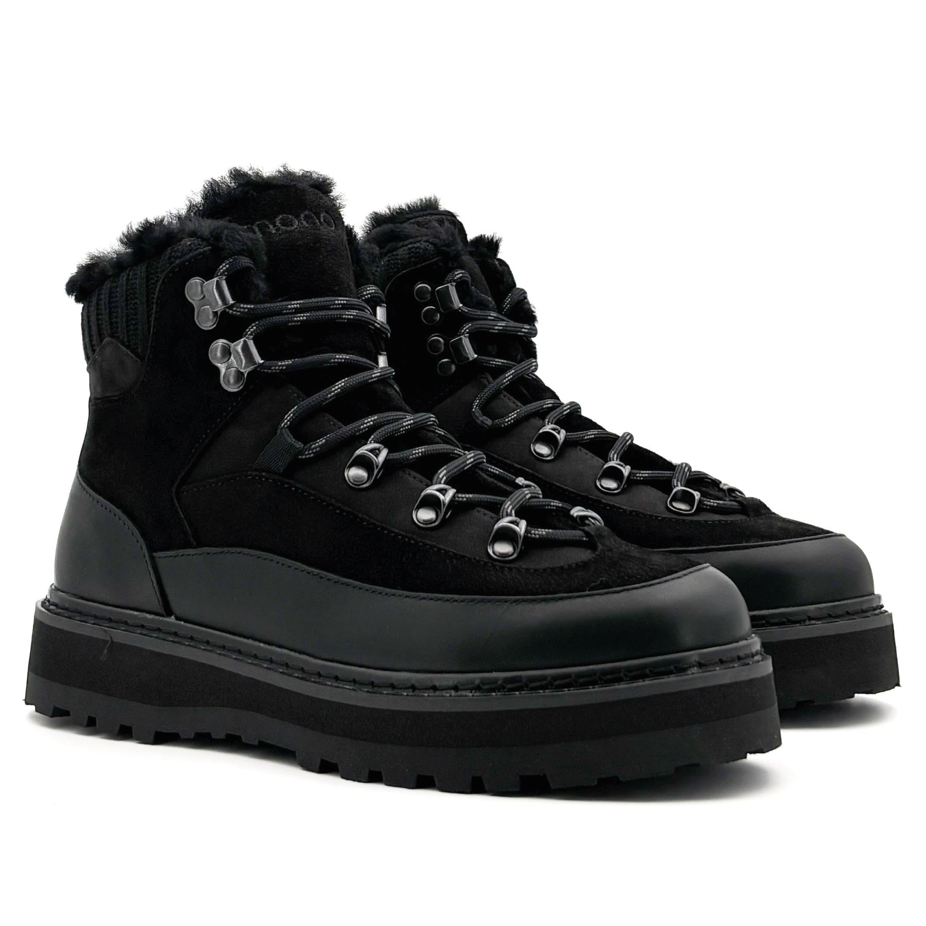 Tag Cap Leather Suede Black Black W