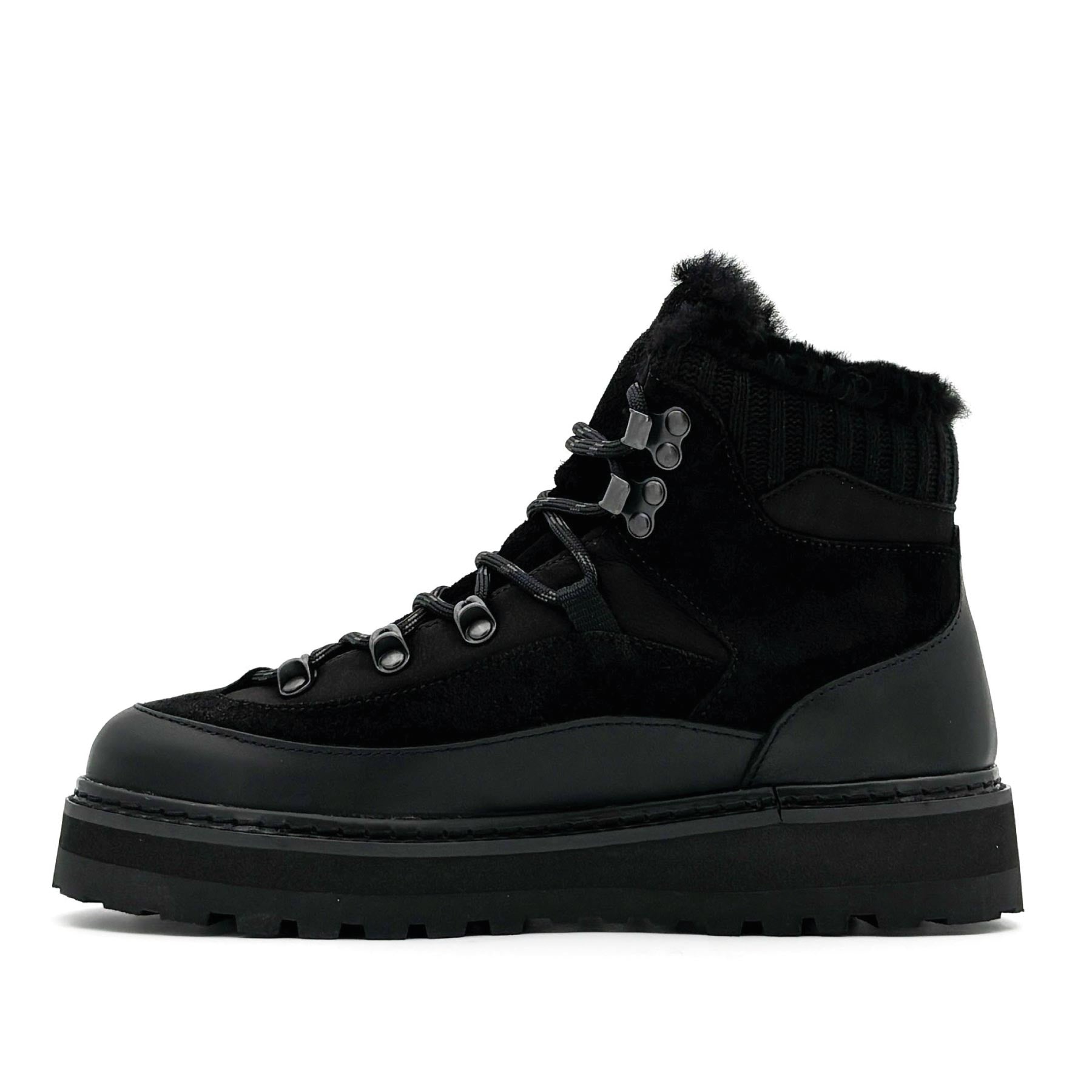 Tag Cap Leather Suede Black Black W