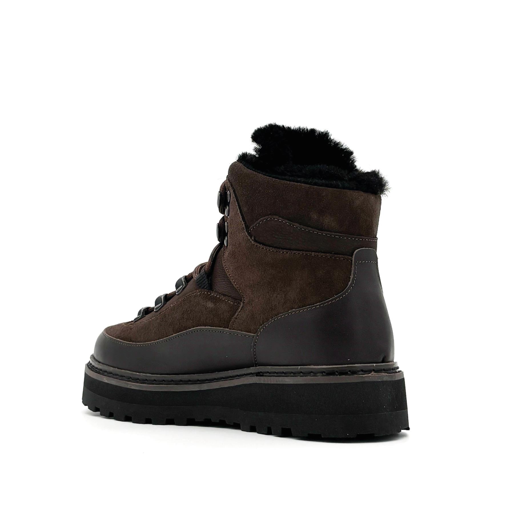 Tag Cap Leather Suede Black Brown W