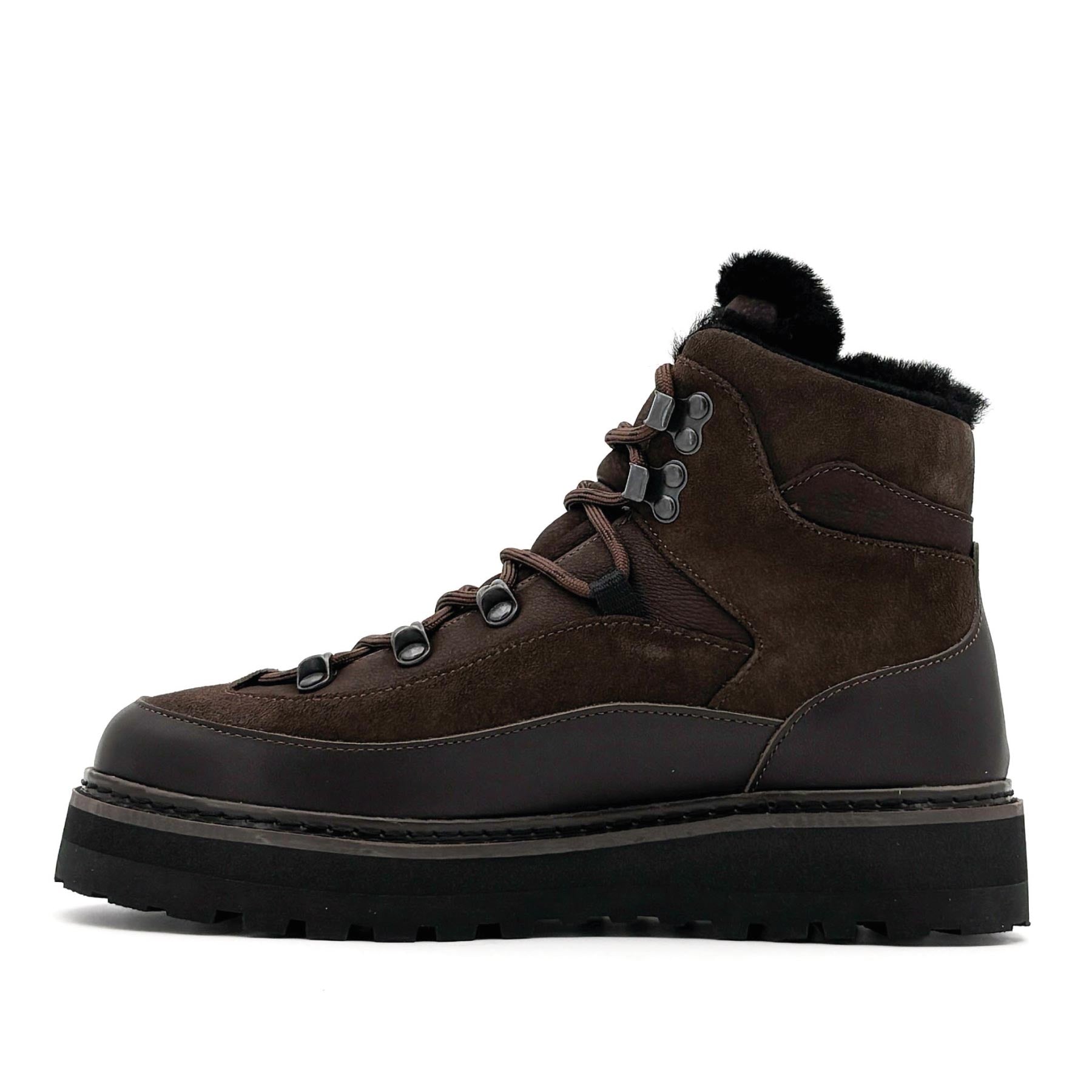 Tag Cap Leather Suede Black Brown W