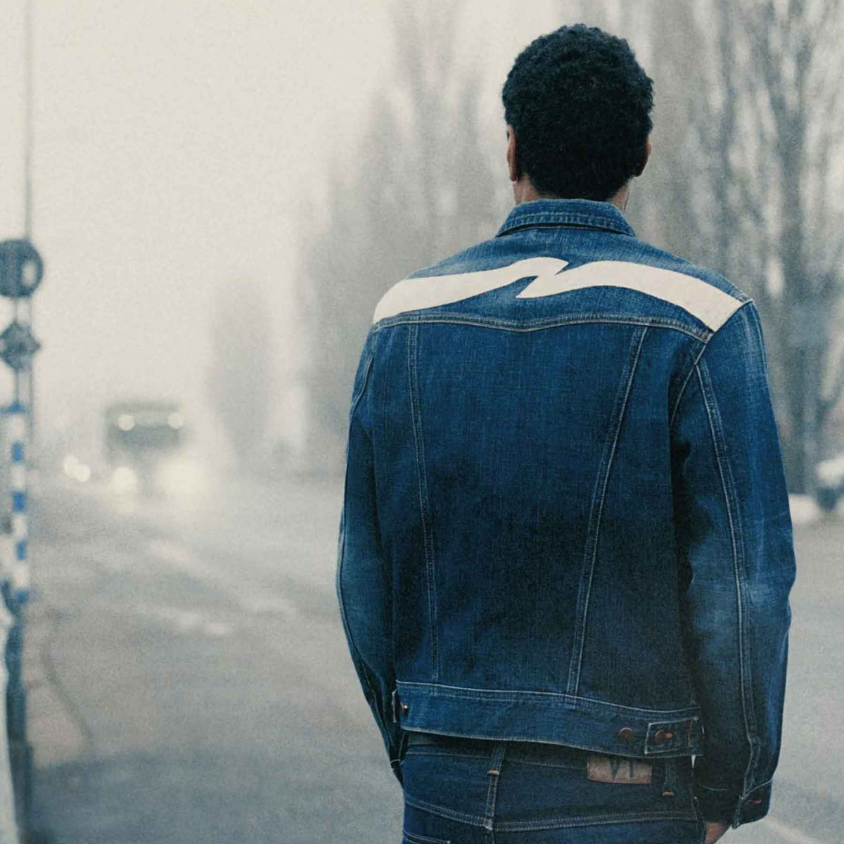 Conny Denim Jacket Big Wave Blue