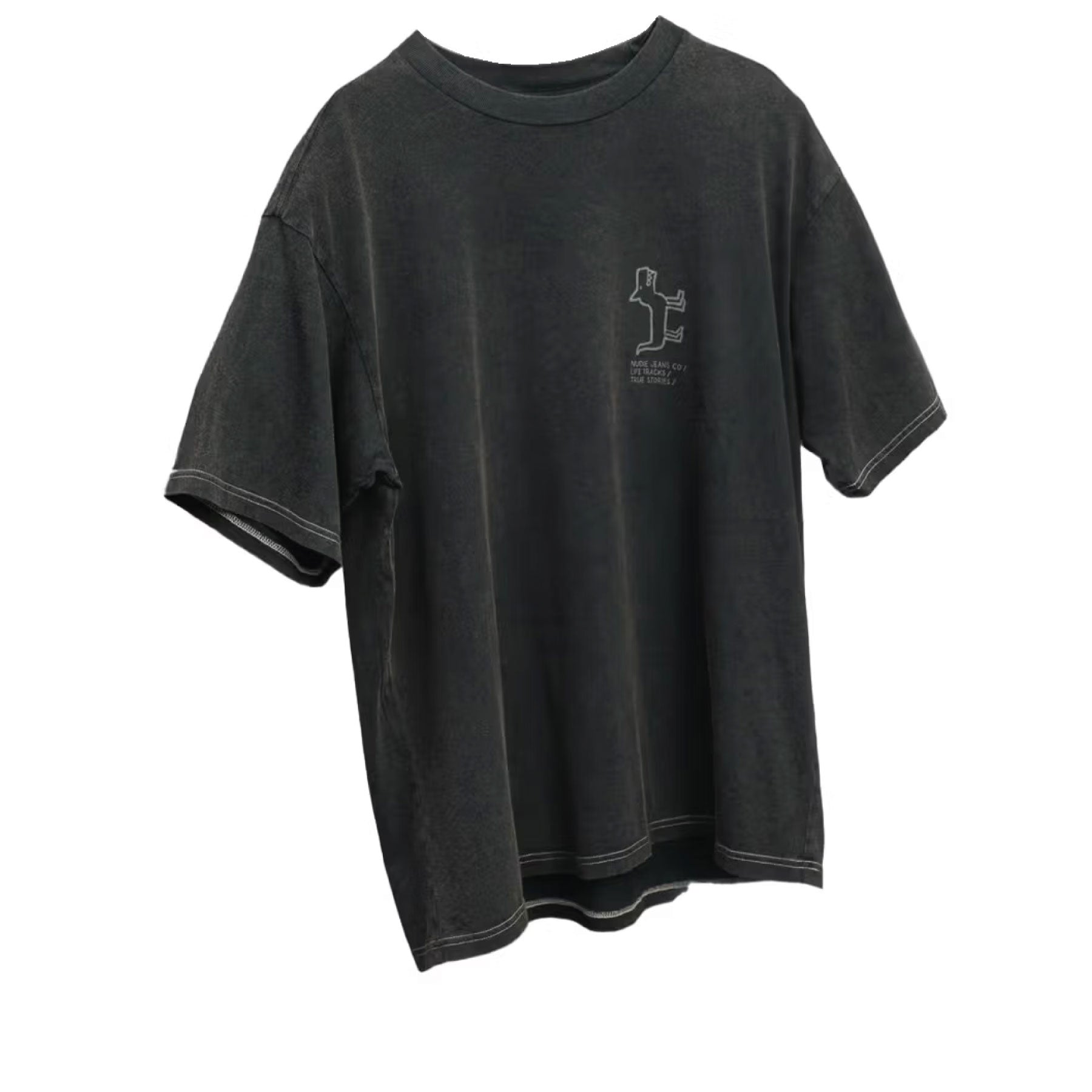 Koffe Scratched Tracks T-Shirt Antracite