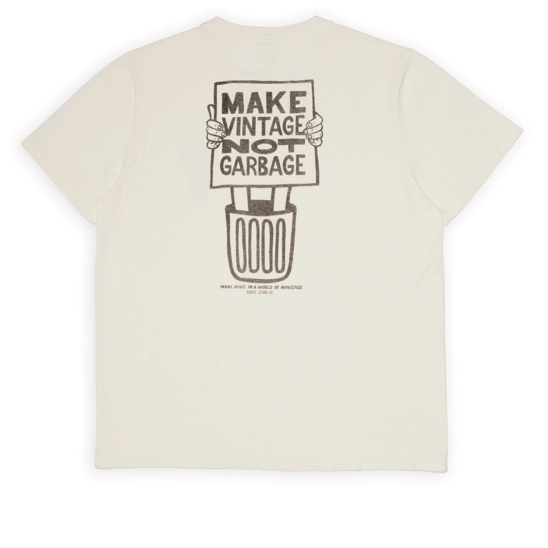 Roy Garbage T-Shirt Chalk White