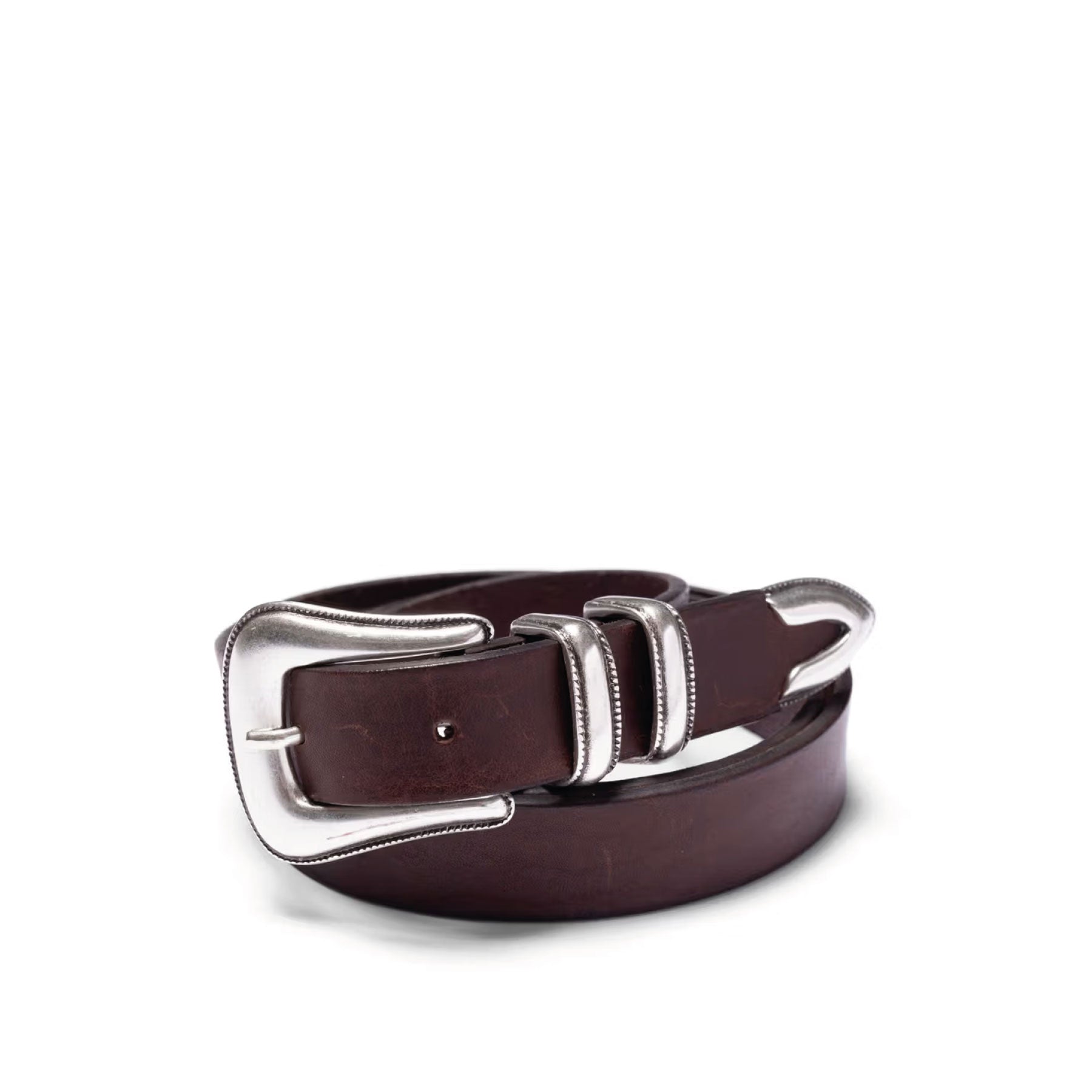 Western Silver Belt Dark Brown