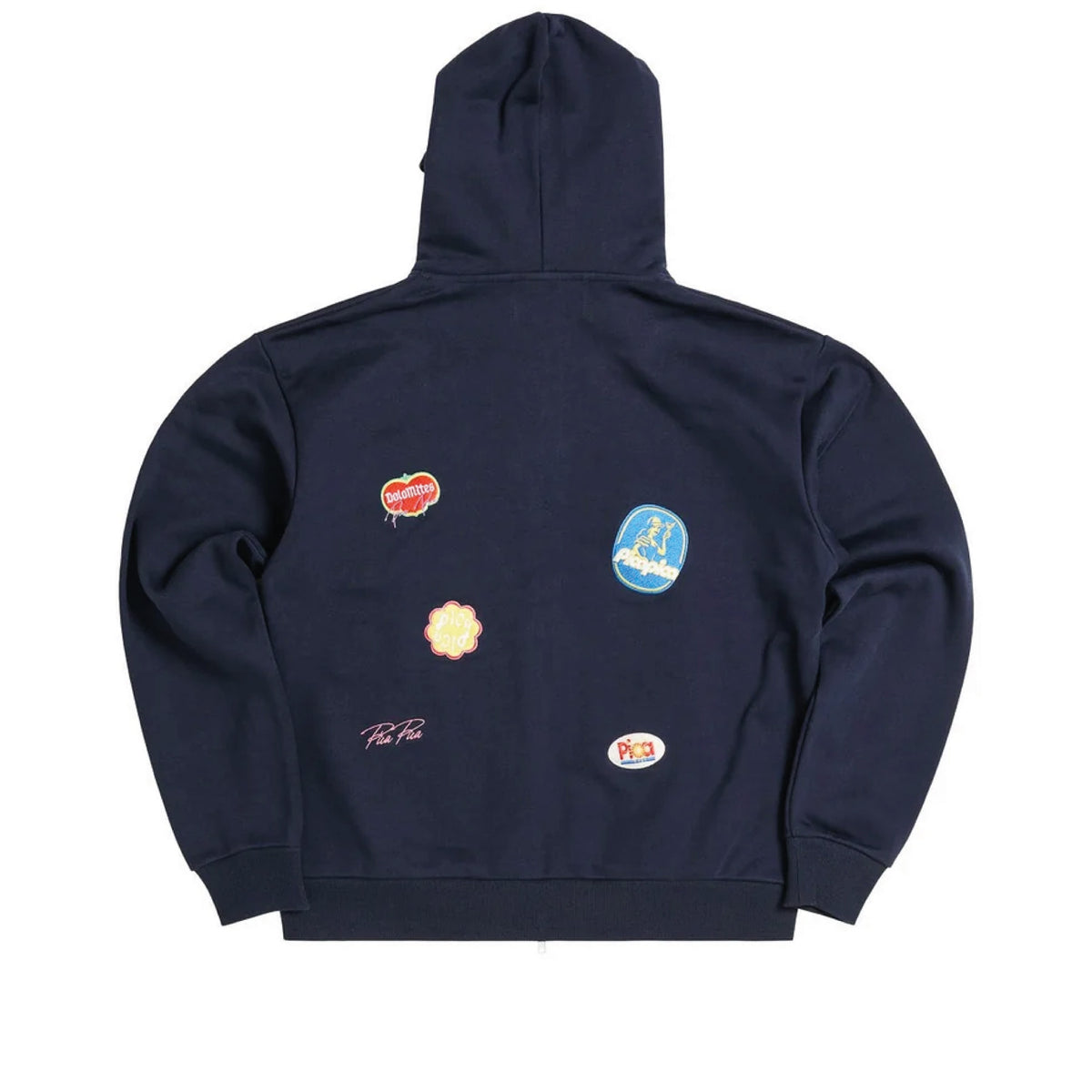 Mehdi Zip Hoodie Pica Patches Navy