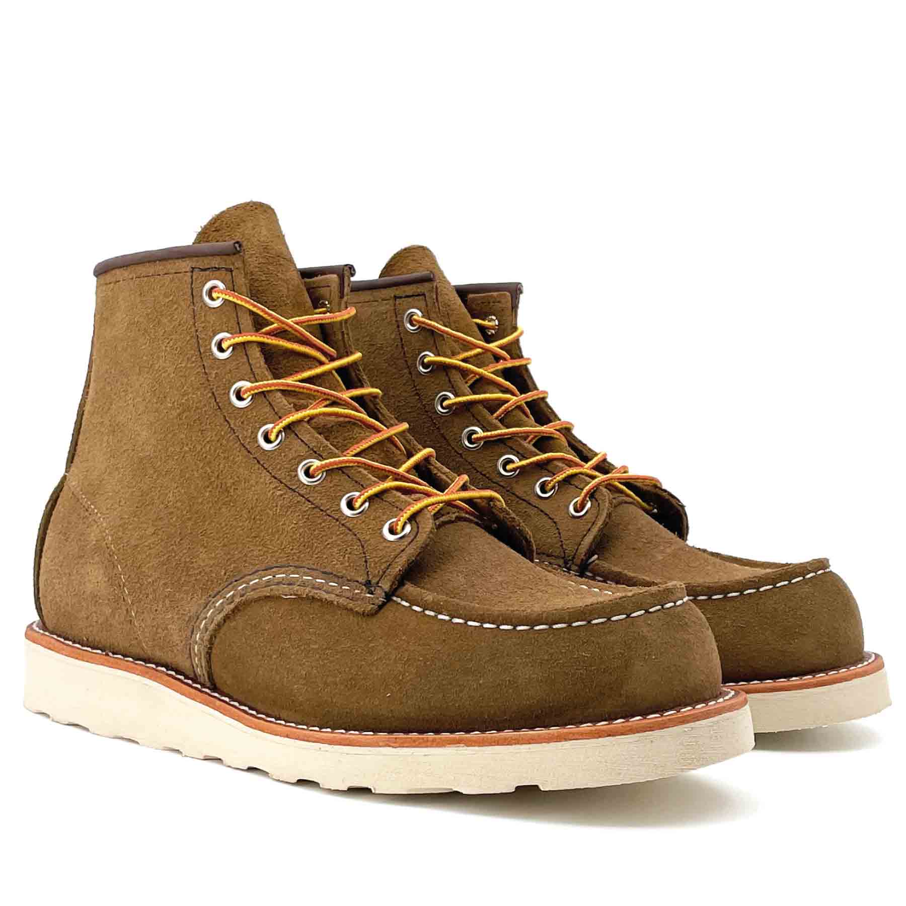 8881 6" Moc Toe Olive Rough Out