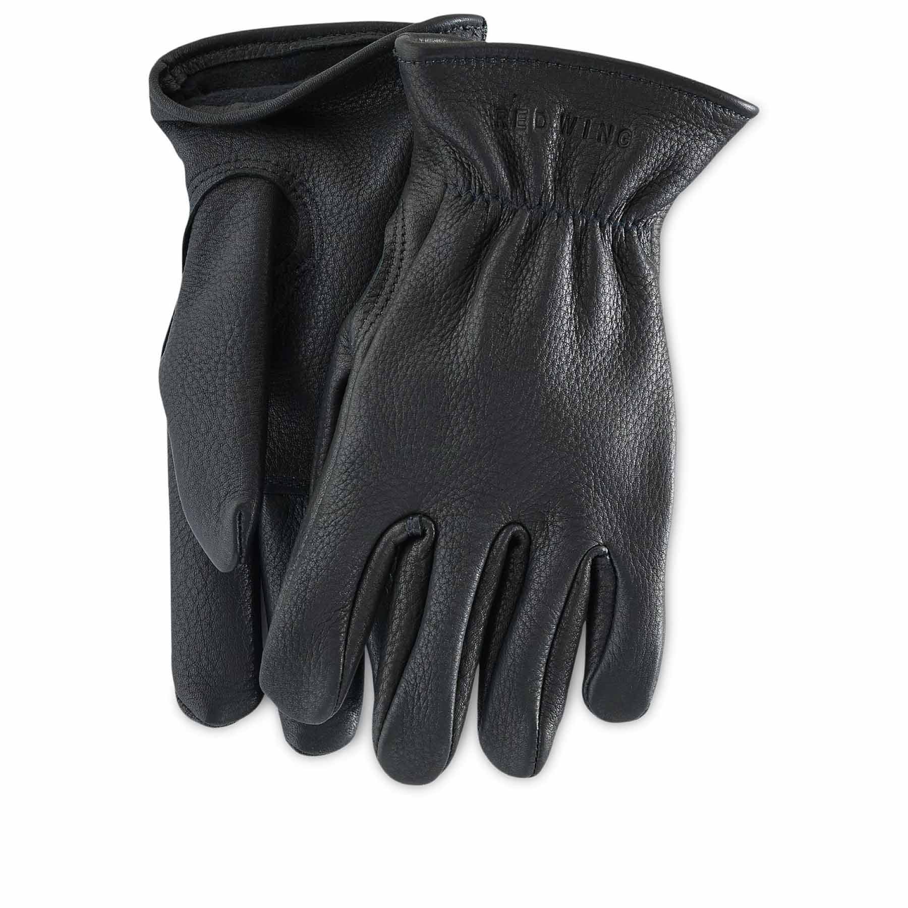Glove Black Lined Buckskin