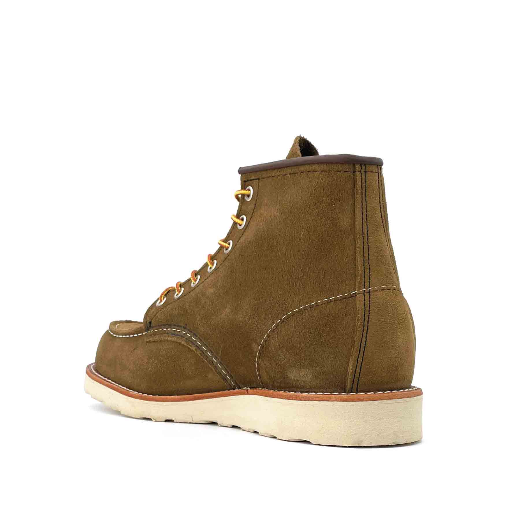 8881 6" Moc Toe Olive Rough Out