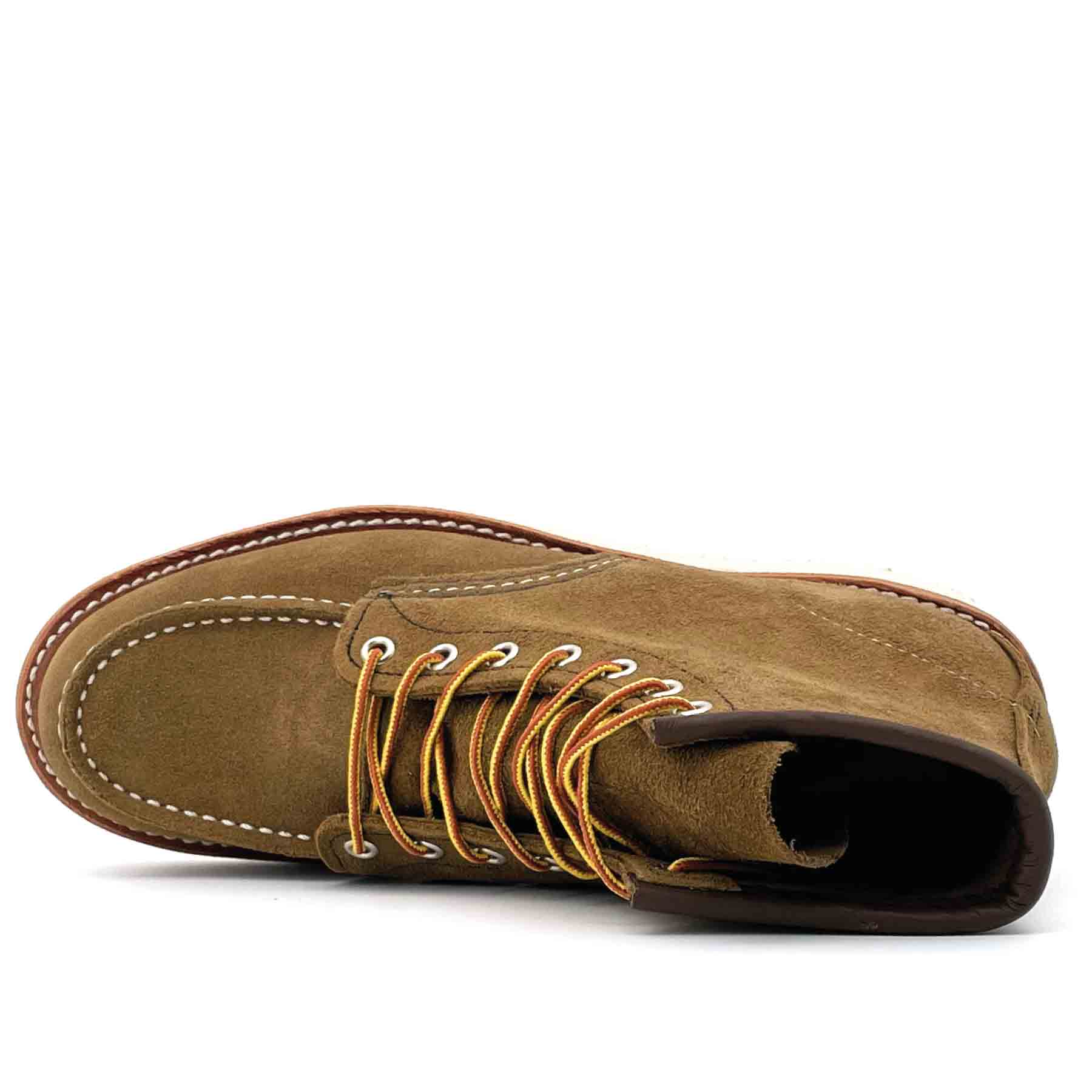 8881 6" Moc Toe Olive Rough Out