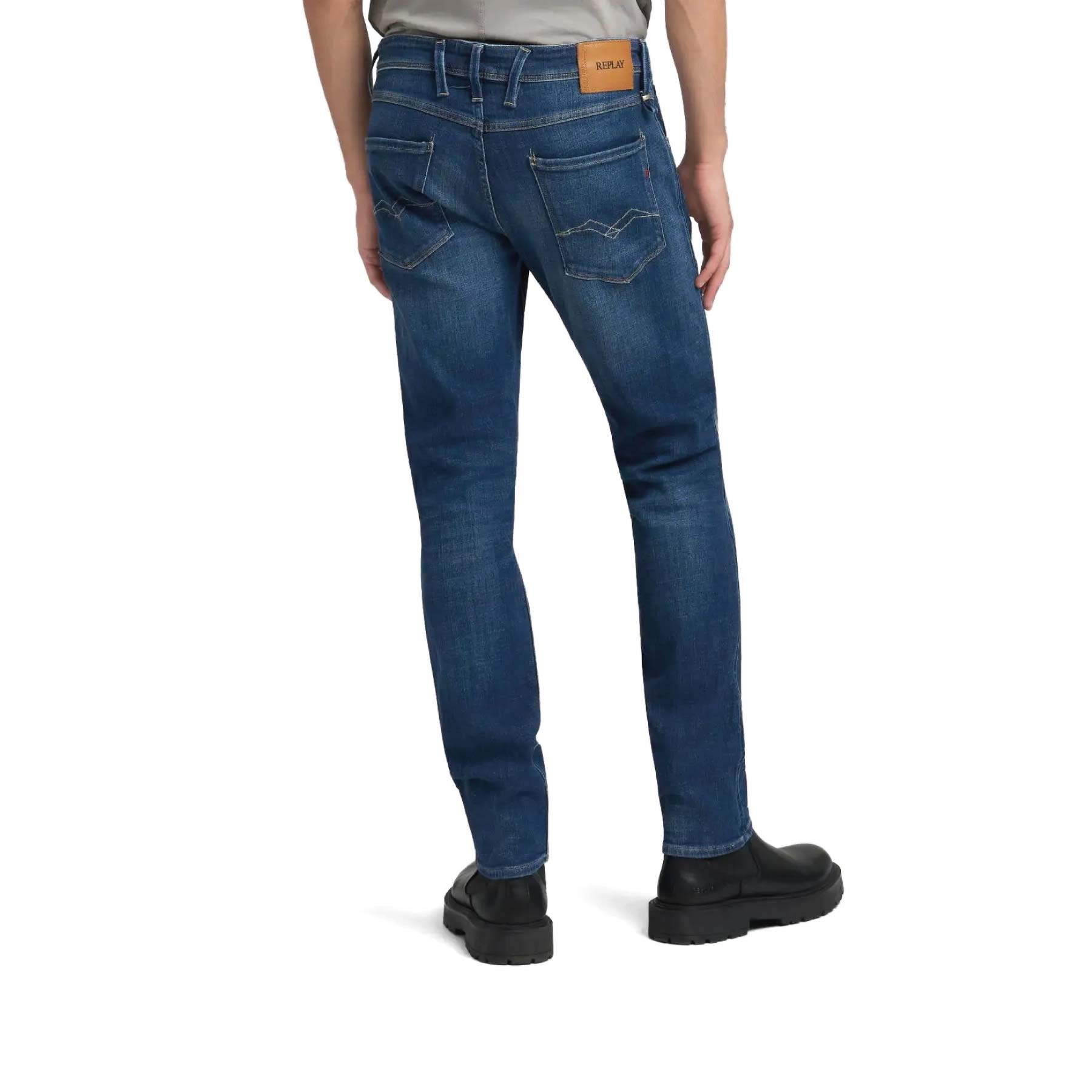 Anbass Slim Fit 12oz Deep Blue
