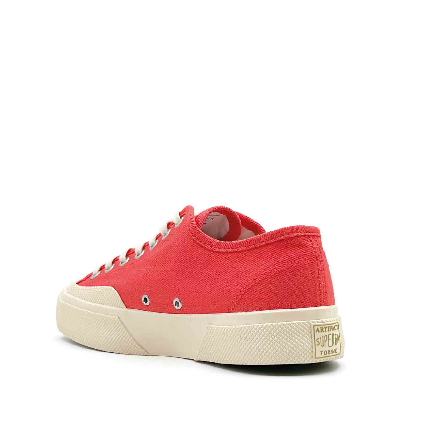 2432 Works Low Broken Twill Red / White