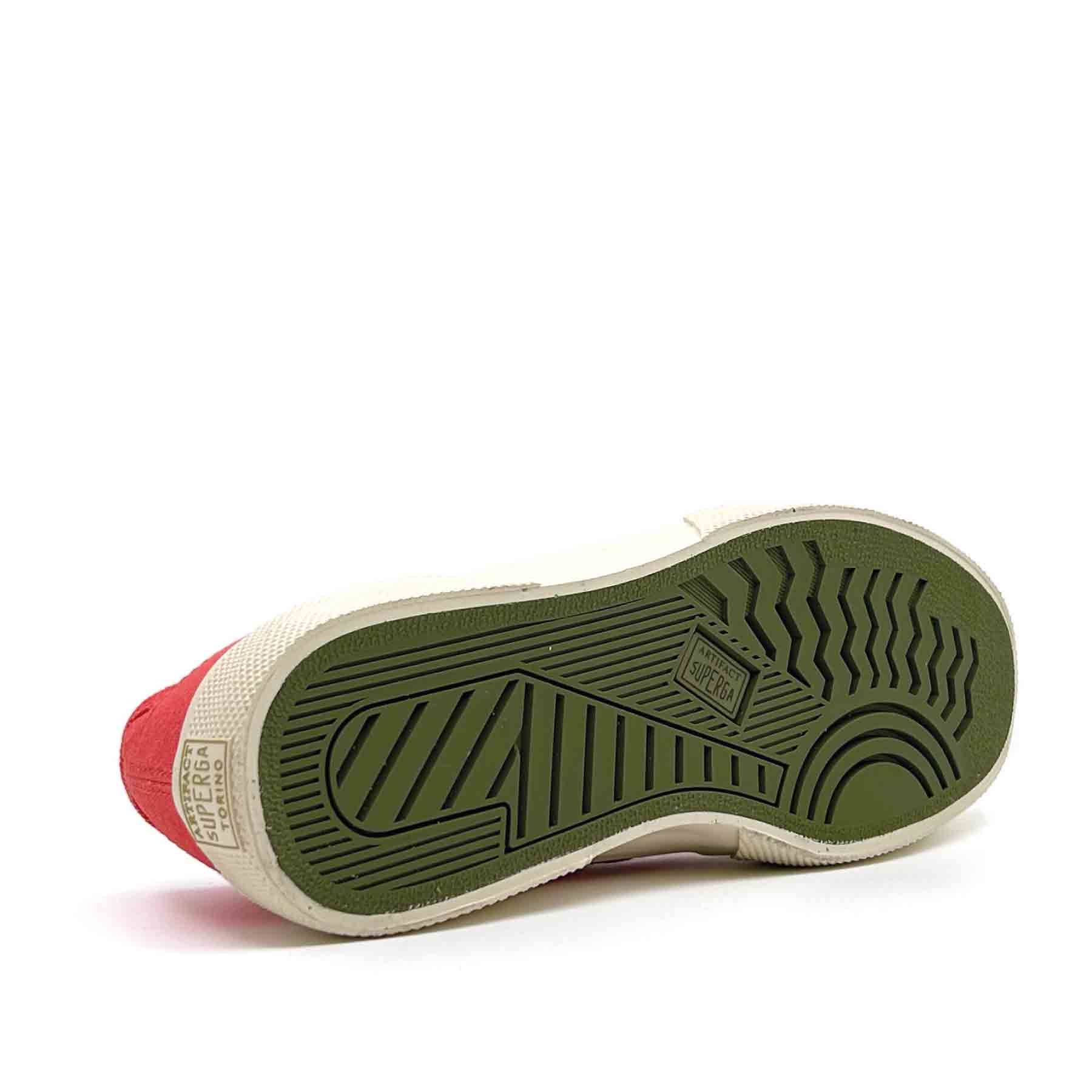 2432 Works Low Broken Twill Red / White