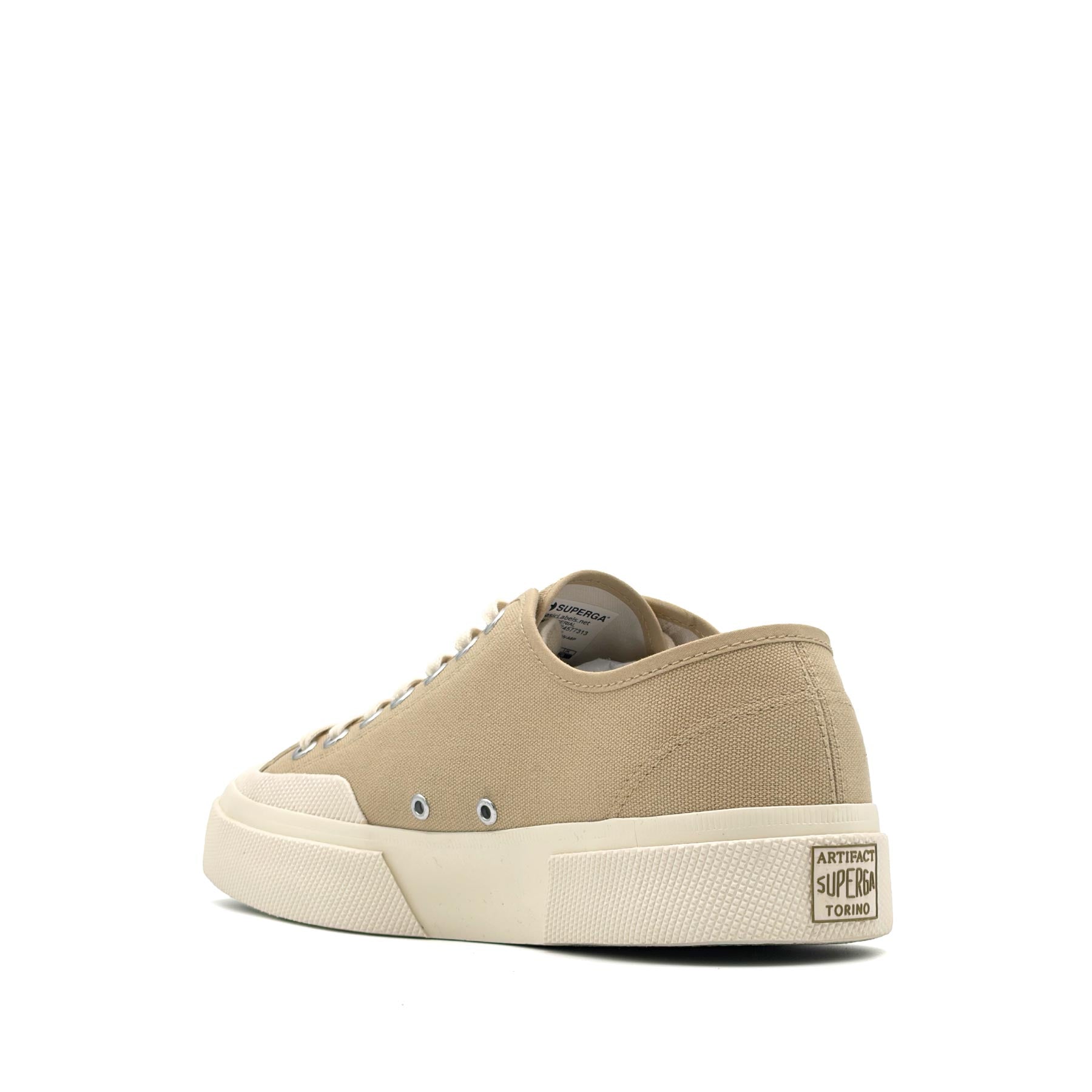 2432 Works Low Cut Cotton Canvas Beige Off White