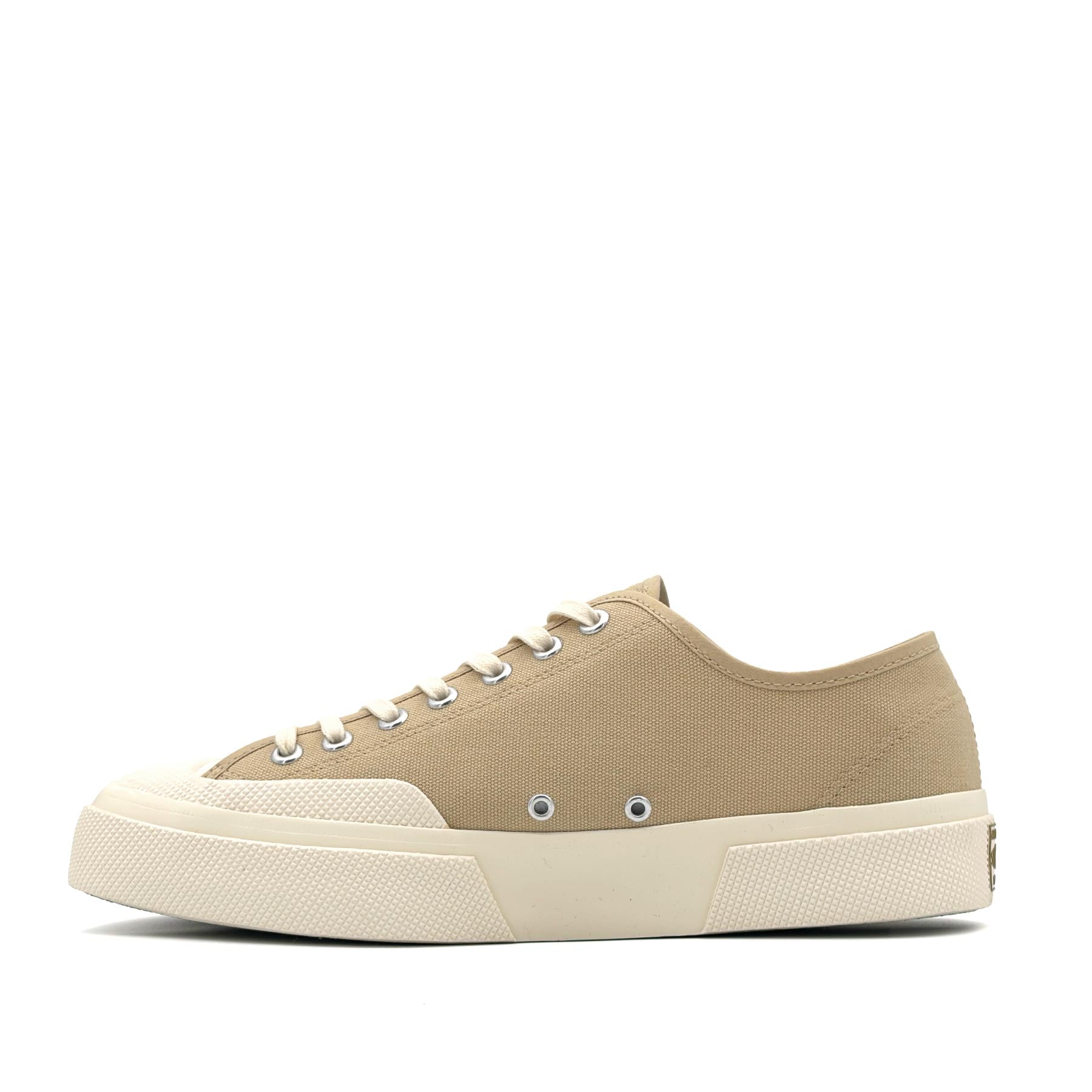 2432 Works Low Cut Cotton Canvas Beige Off White