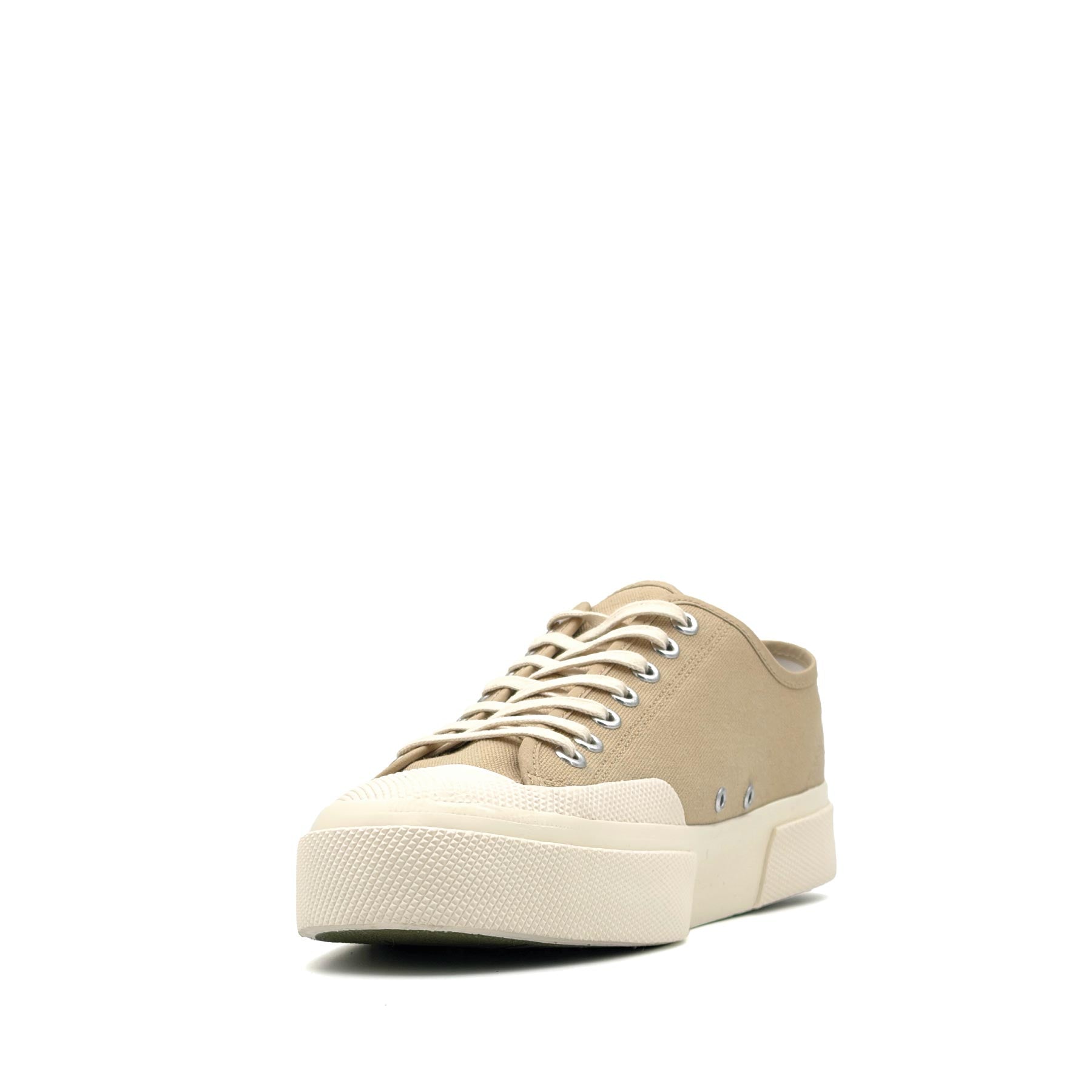 2432 Works Low Cut Cotton Canvas Beige Off White