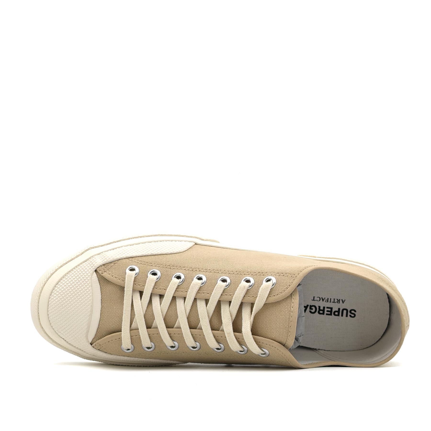 2432 Works Low Cut Cotton Canvas Beige Off White