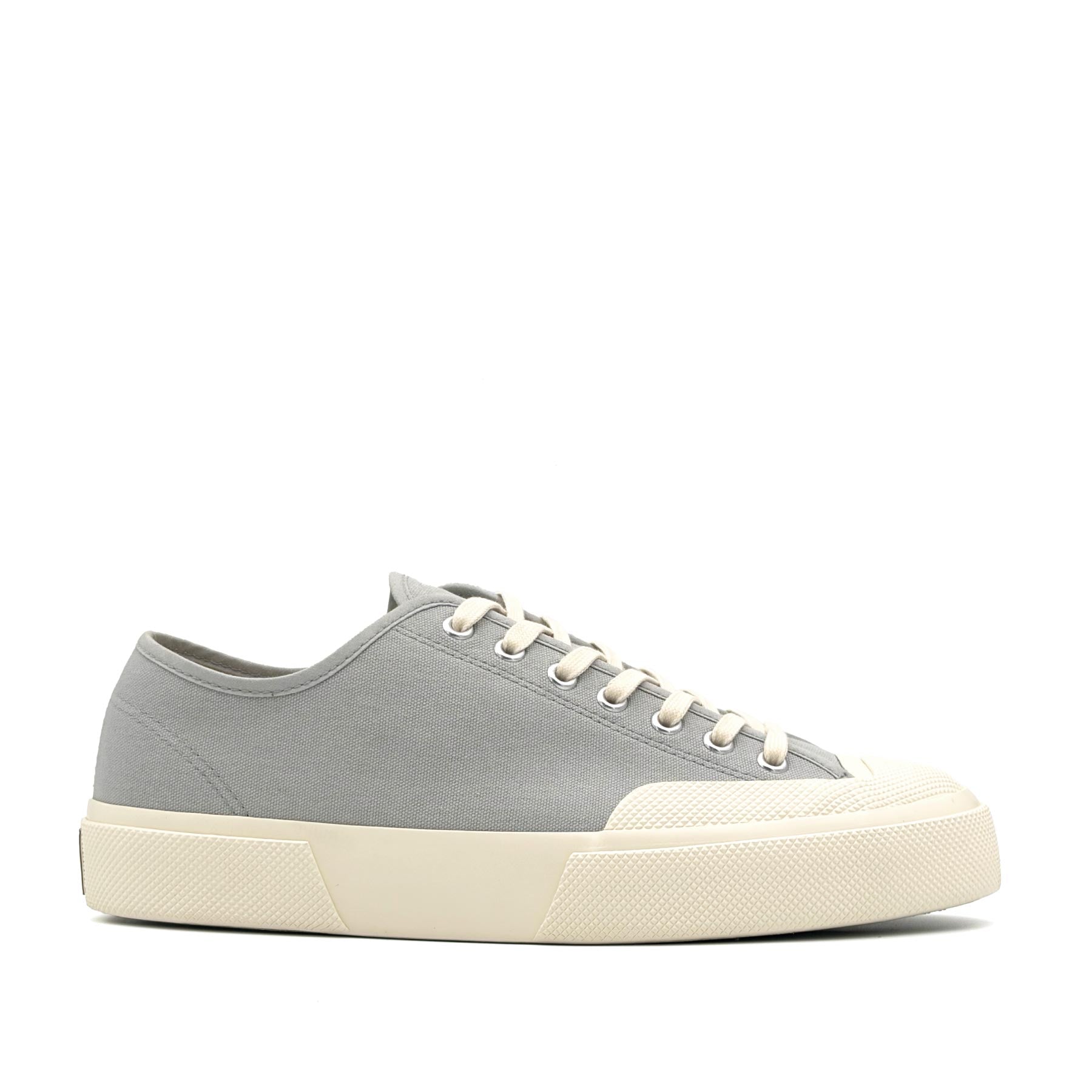 2432 Works Low Cut Cotton Canvas Dusty Grey Off White